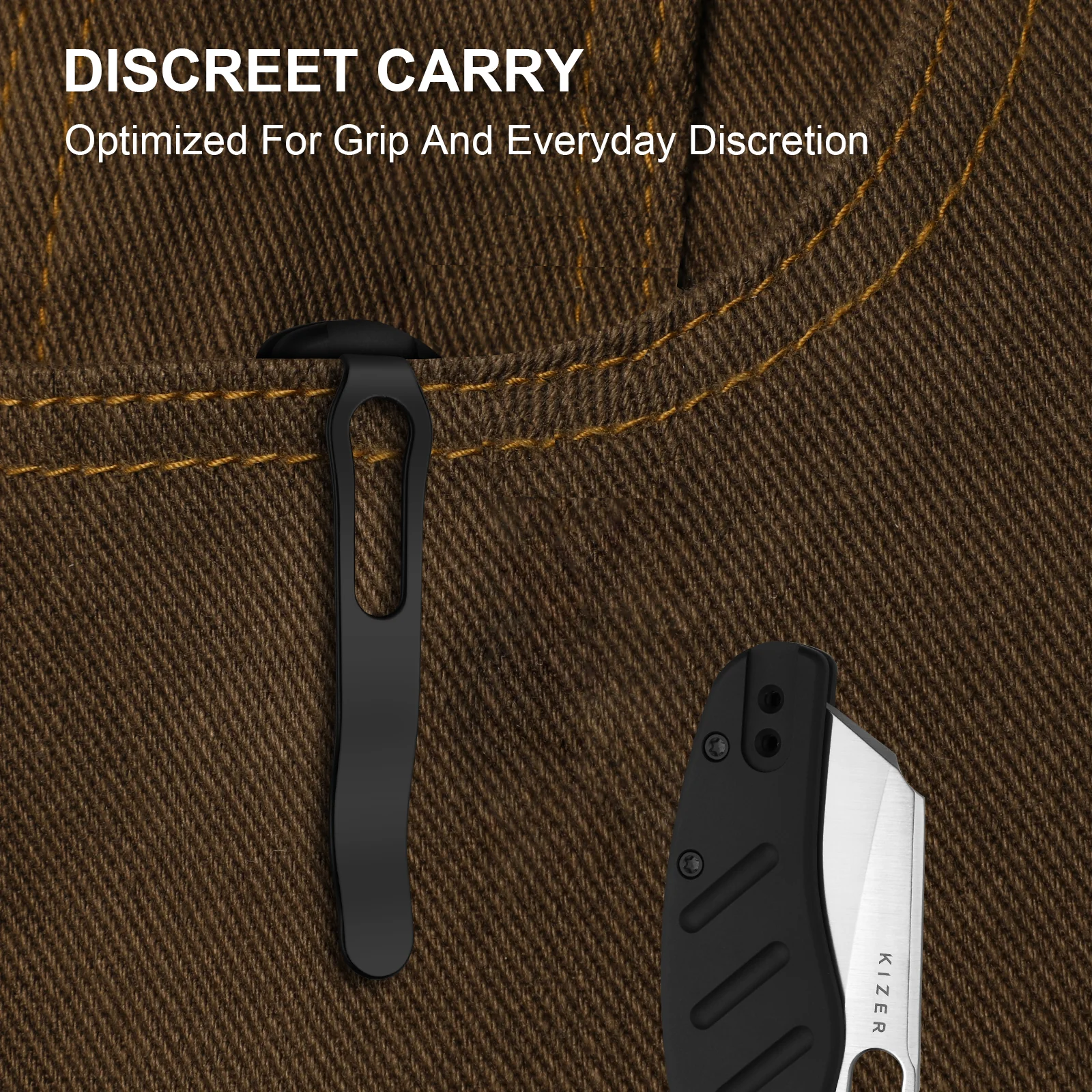 Sheepdog® Knives C01C | Kizer Button Liner Lock™ | ELMAX | Aluminum | KizerB™ 3488.29BSA1 - Image 14