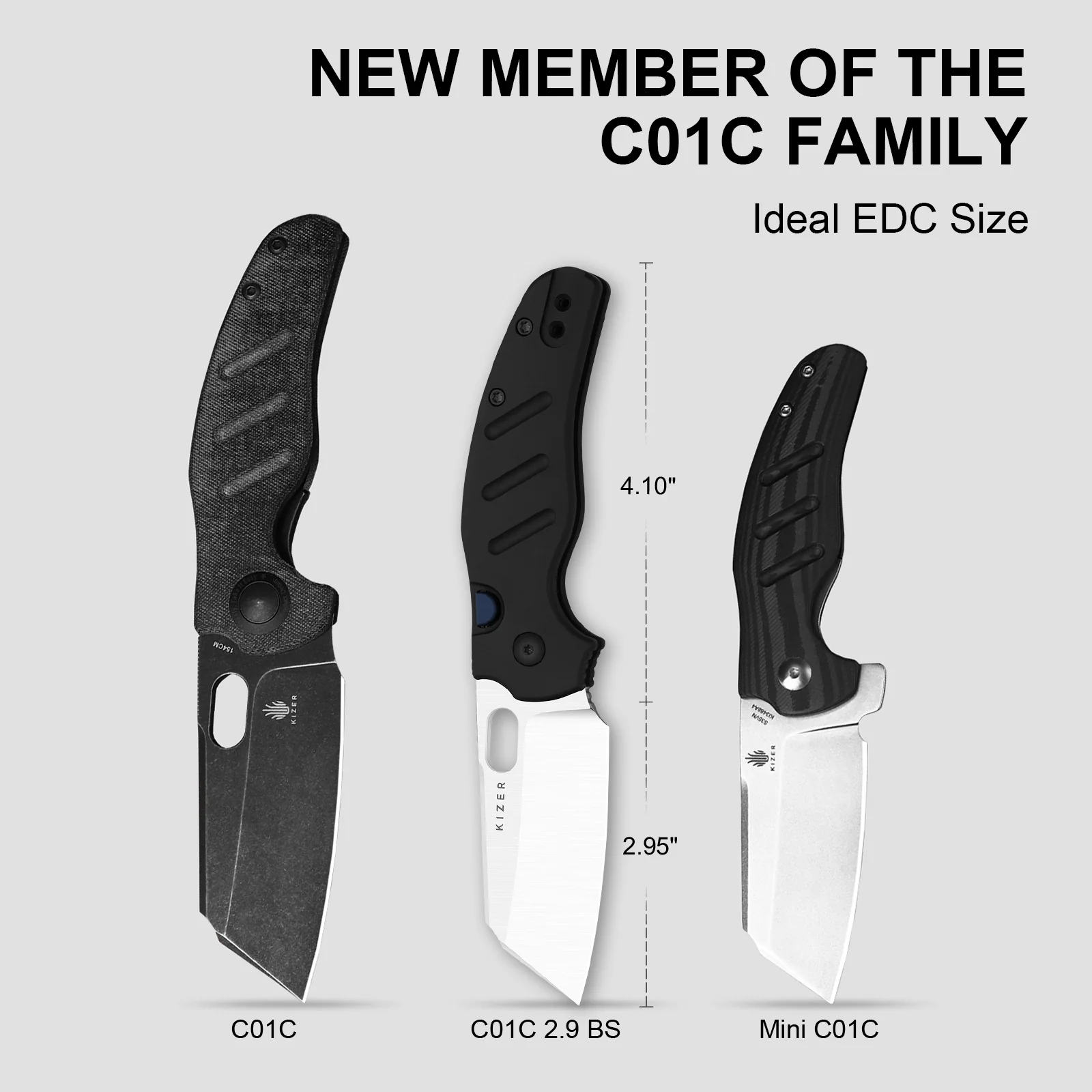 Sheepdog® Knives C01C | Kizer Button Liner Lock™ | ELMAX | Aluminum | KizerB™ 3488.29BSA1 - Image 8