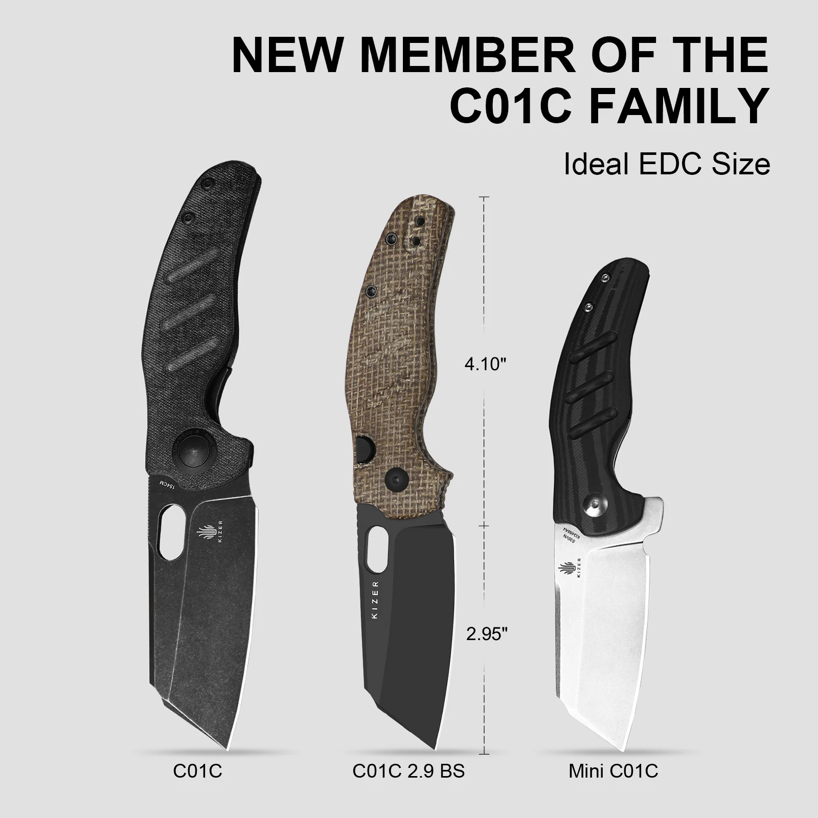 Sheepdog® Knives C01C | Kizer Button Liner Lock™ | DLC Ultra | ELMAX | Norplex UltreX™ Micarta | KizerB™ 3488.29BSA2 - Image 8