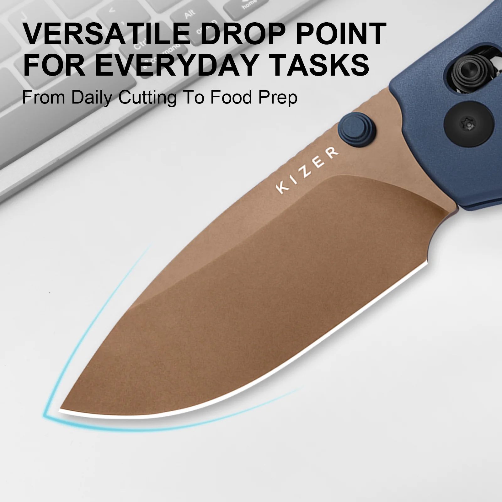 Sheepdog® Knives C01C | Kizer Clutch Lock™ | ELMAX | Aluminum | Sunset Metal PVD | KizerB™ 3488.29CDA1 - Image 13