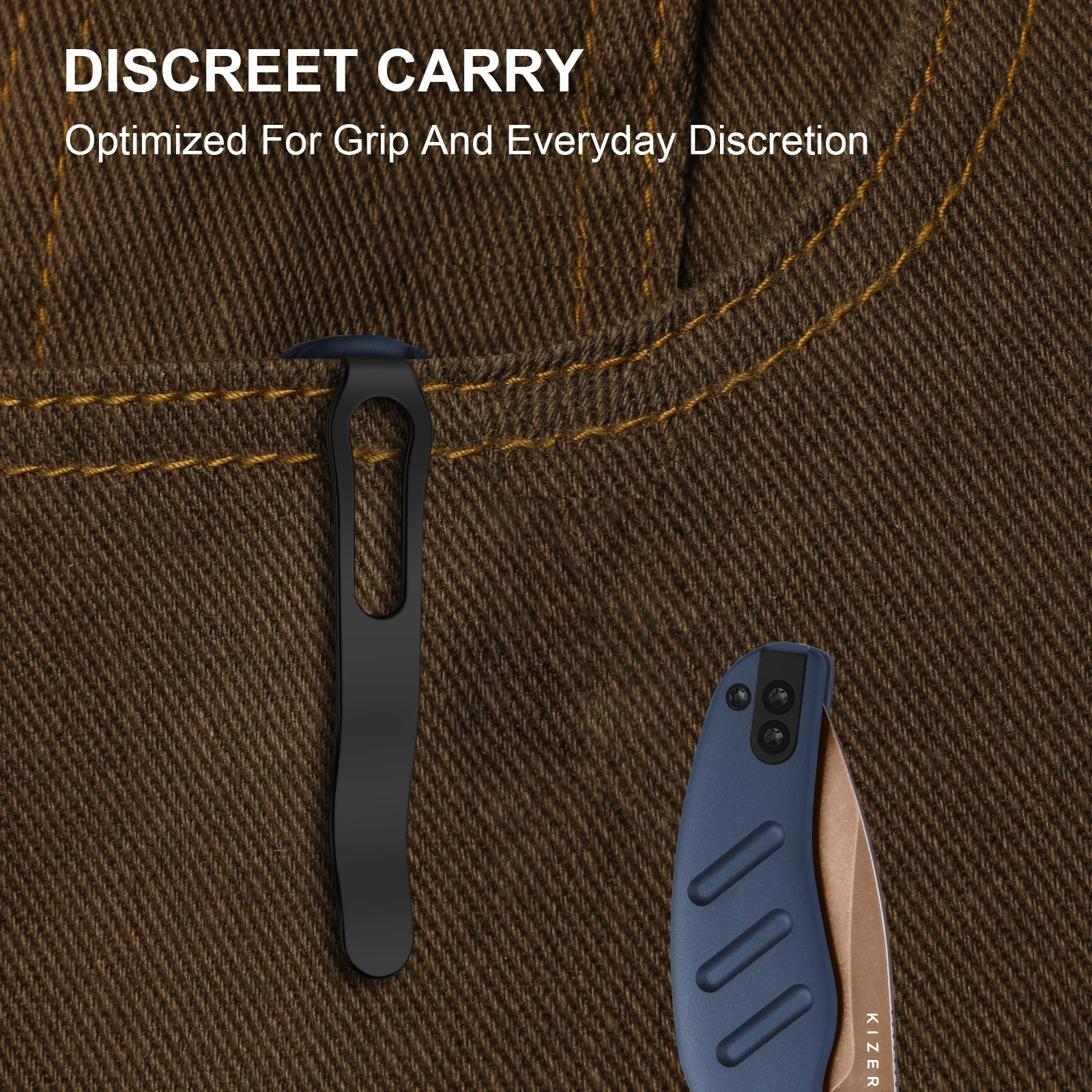 Sheepdog® Knives C01C | Kizer Clutch Lock™ | ELMAX | Aluminum | Sunset Metal PVD | KizerB™ 3488.29CDA1 - Image 14