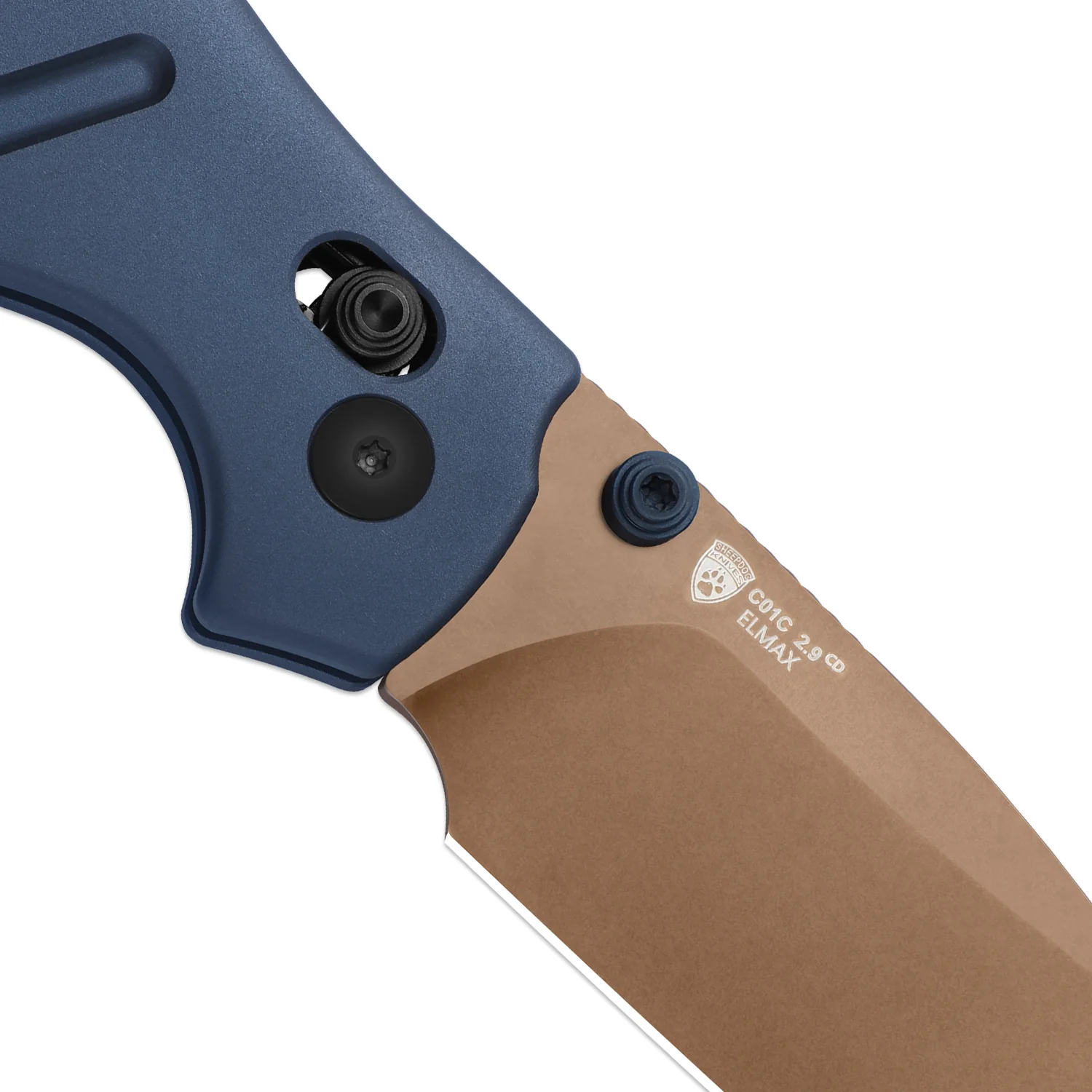 Sheepdog® Knives C01C | Kizer Clutch Lock™ | ELMAX | Aluminum | Sunset Metal PVD | KizerB™ 3488.29CDA1 - Image 7