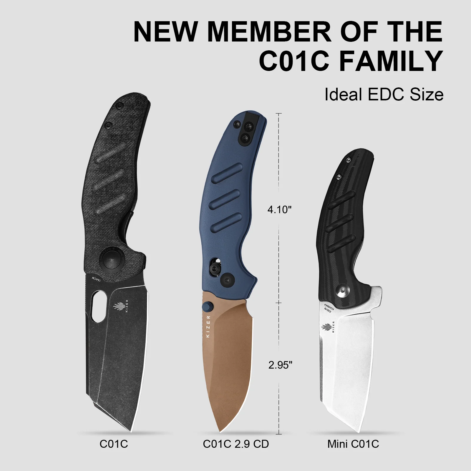 Sheepdog® Knives C01C | Kizer Clutch Lock™ | ELMAX | Aluminum | Sunset Metal PVD | KizerB™ 3488.29CDA1 - Image 8