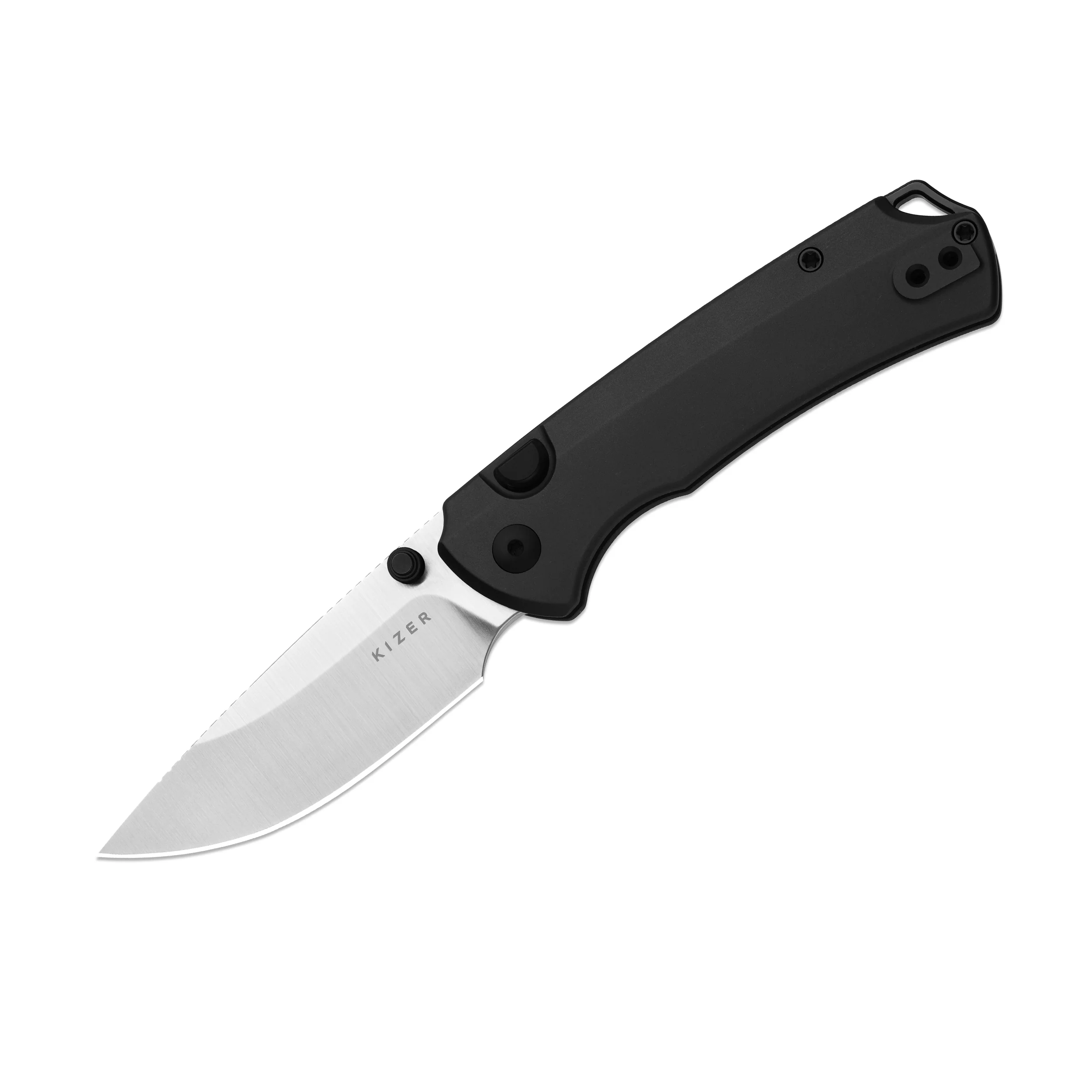 T1 BD | Kizer Button Liner Lock™ | Elmax with DLC | Aluminum Handle | KizerB™ 3490.2BDA1 - Image 2