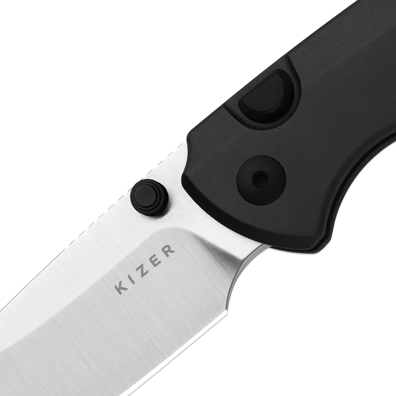T1 BD | Kizer Button Liner Lock™ | Elmax with DLC | Aluminum Handle | KizerB™ 3490.2BDA1 - Image 6