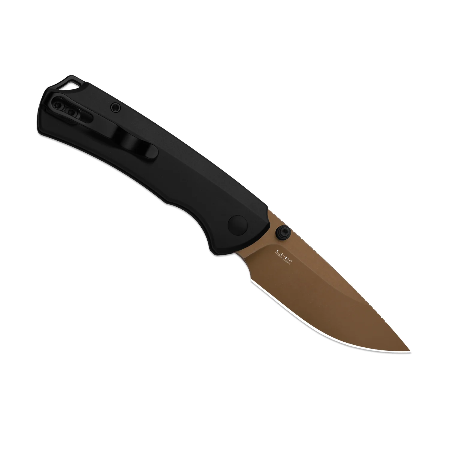 T1 BD | Kizer Button Liner Lock™ | Elmax with DLC | Titanium Handle | KizerB™ 3490.2BDA2 - Image 3