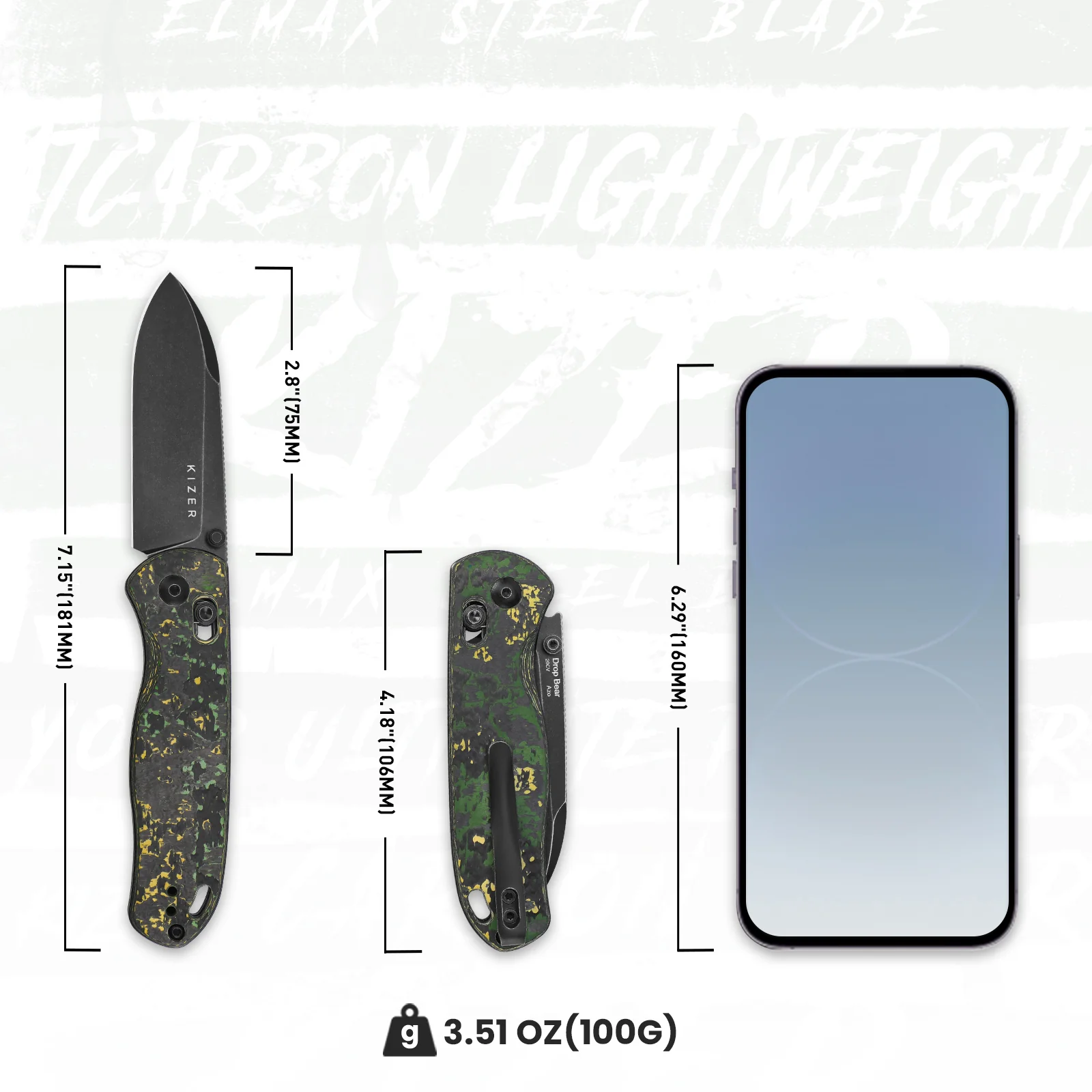 Drop Bear® | Kizer Clutch Lock™ | 20CV | Fatcarbon | KizerB™ 3619A1 - Image 14