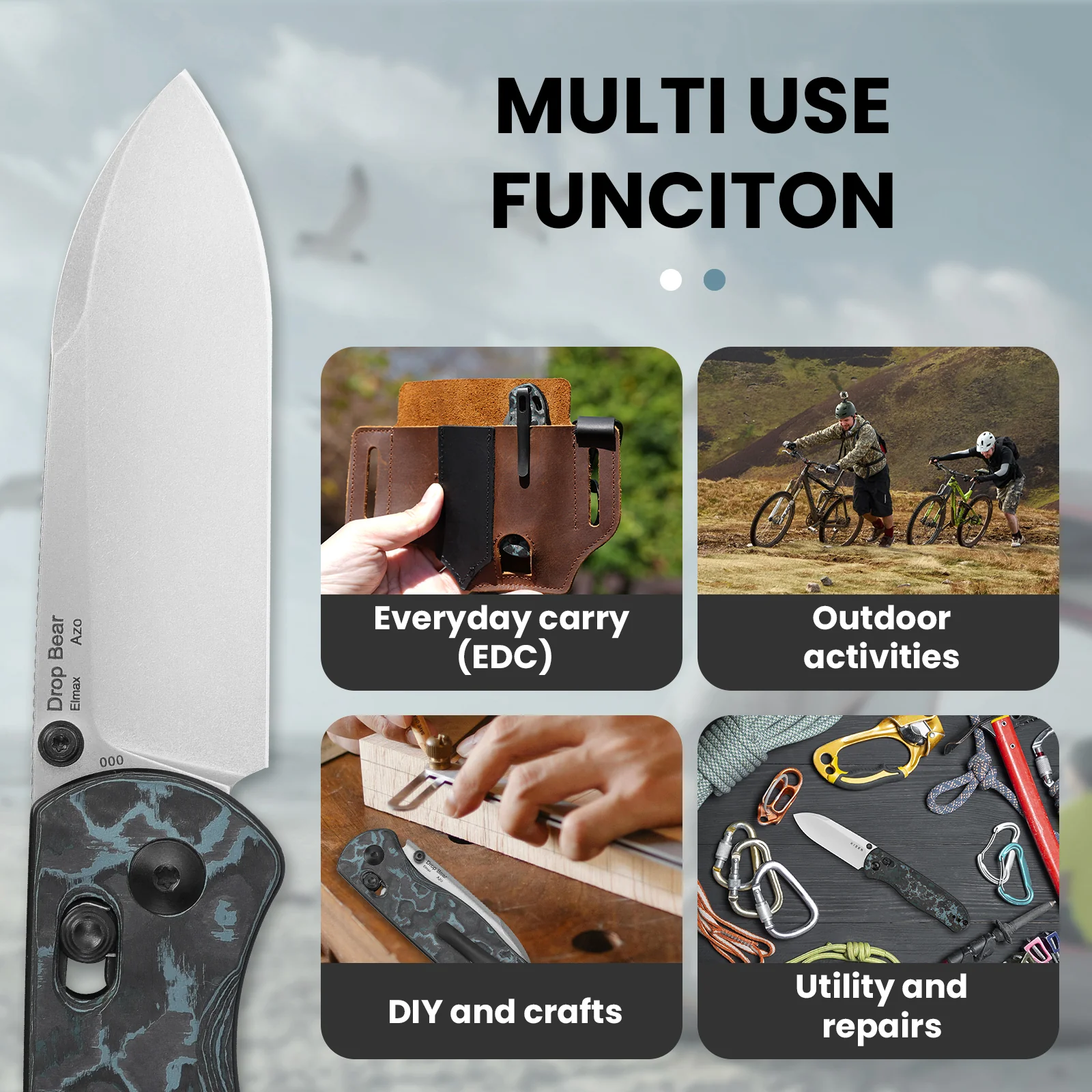 Drop Bear® | Kizer Clutch Lock™ | Elmax | Fatcarbon | KizerB™ 3619A2 - Image 9