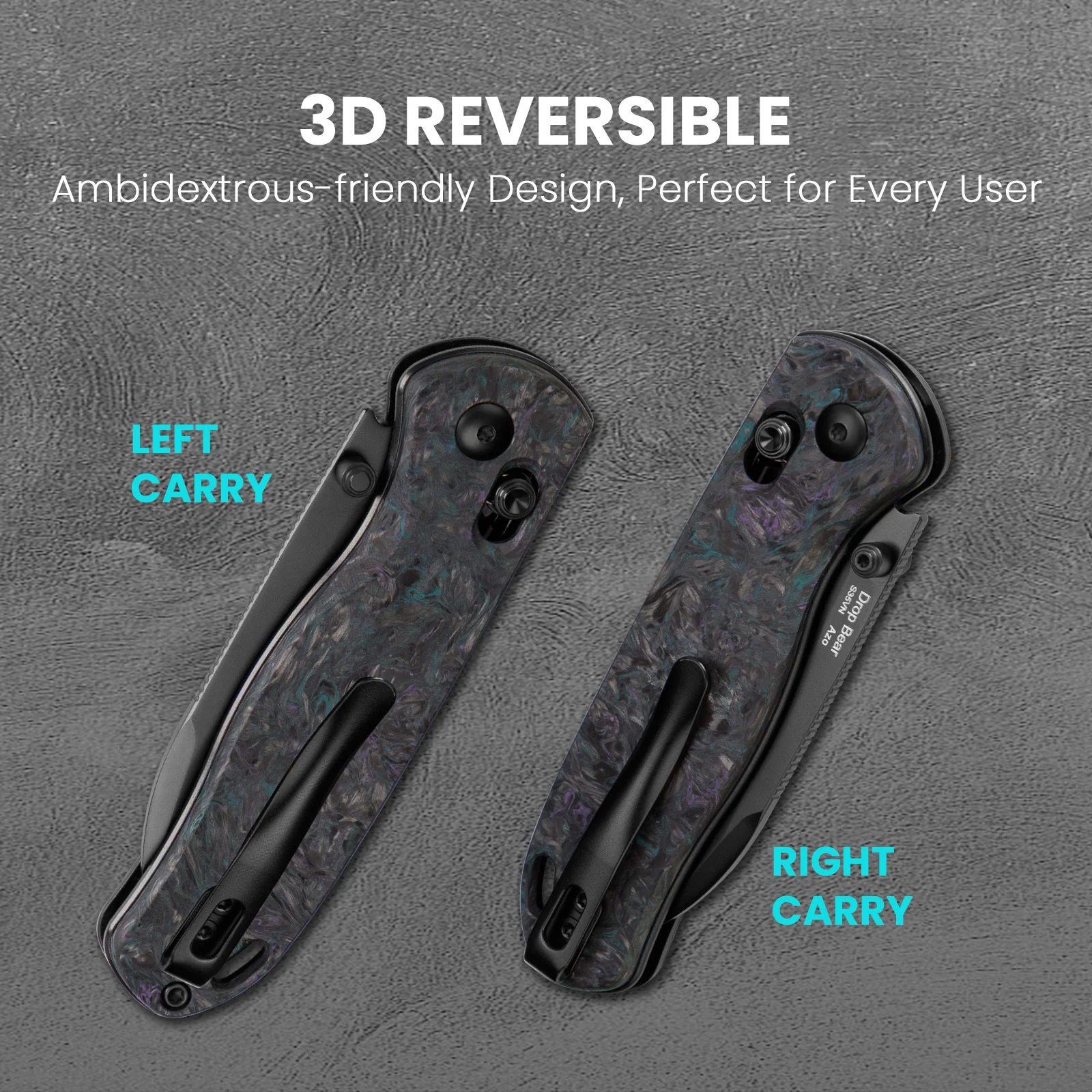 Drop Bear® | Kizer Clutch Lock™ | S35VN | Fatcarbon | KizerB™ 3619A4 - Image 14