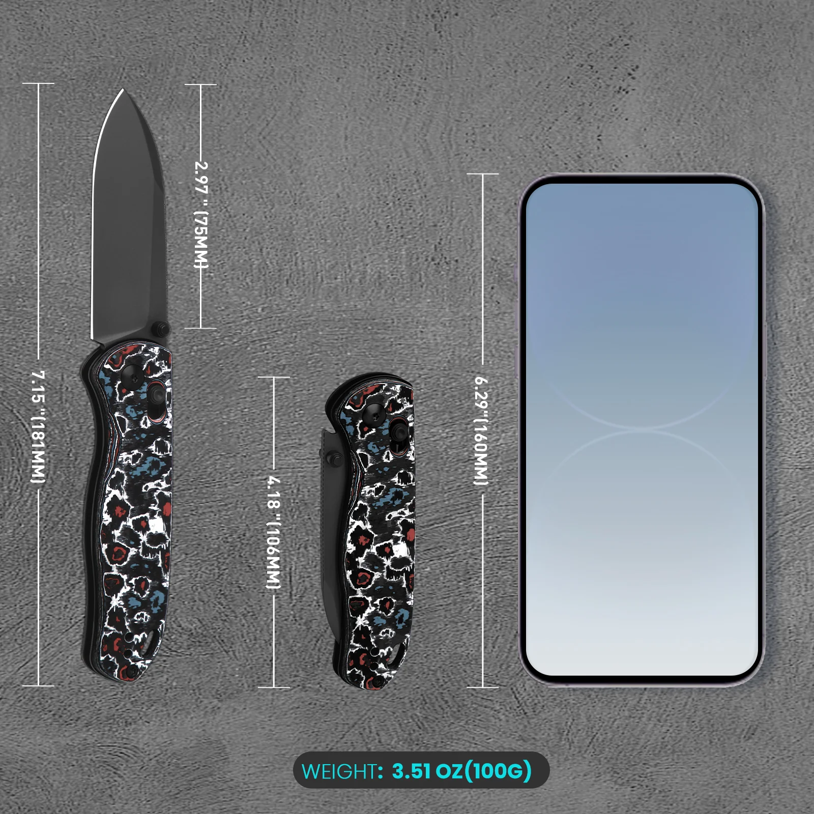 Drop Bear® | Kizer Clutch Lock™ | S45VN | Fatcarbon | KizerB™3619A5 - Image 10