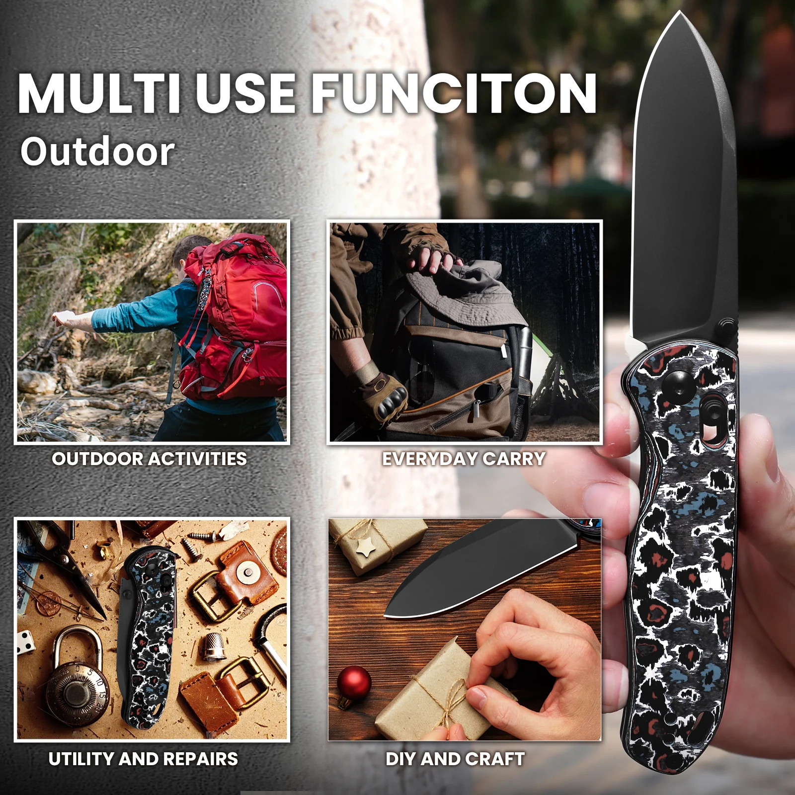 Drop Bear® | Kizer Clutch Lock™ | S45VN | Fatcarbon | KizerB™3619A5 - Image 11