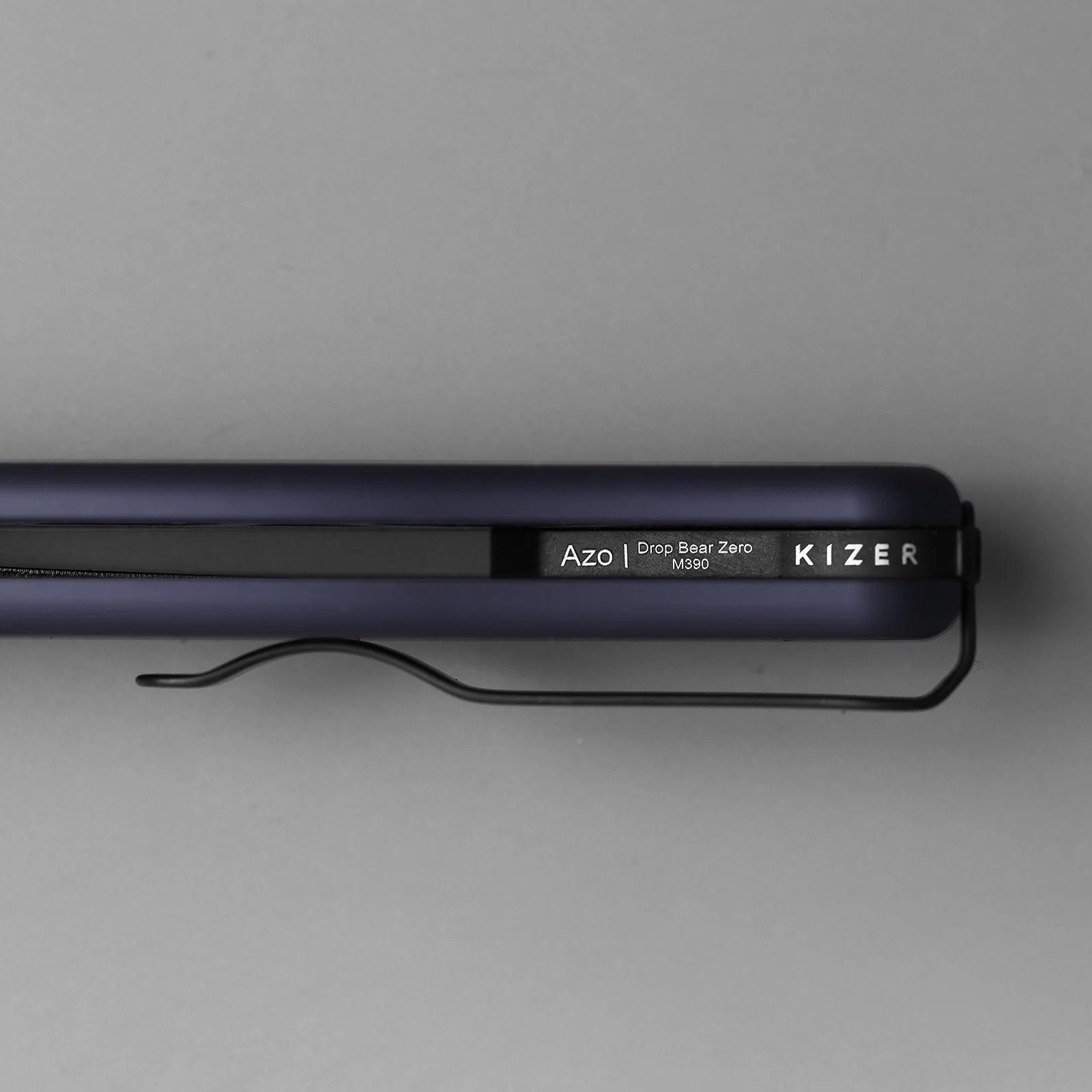 Drop Bear® Zero | Kizer Button Liner Lock™ | M390 + Satin + Hollow Grind | Aluminum | KizerB™ 3619BDA4 - Image 15