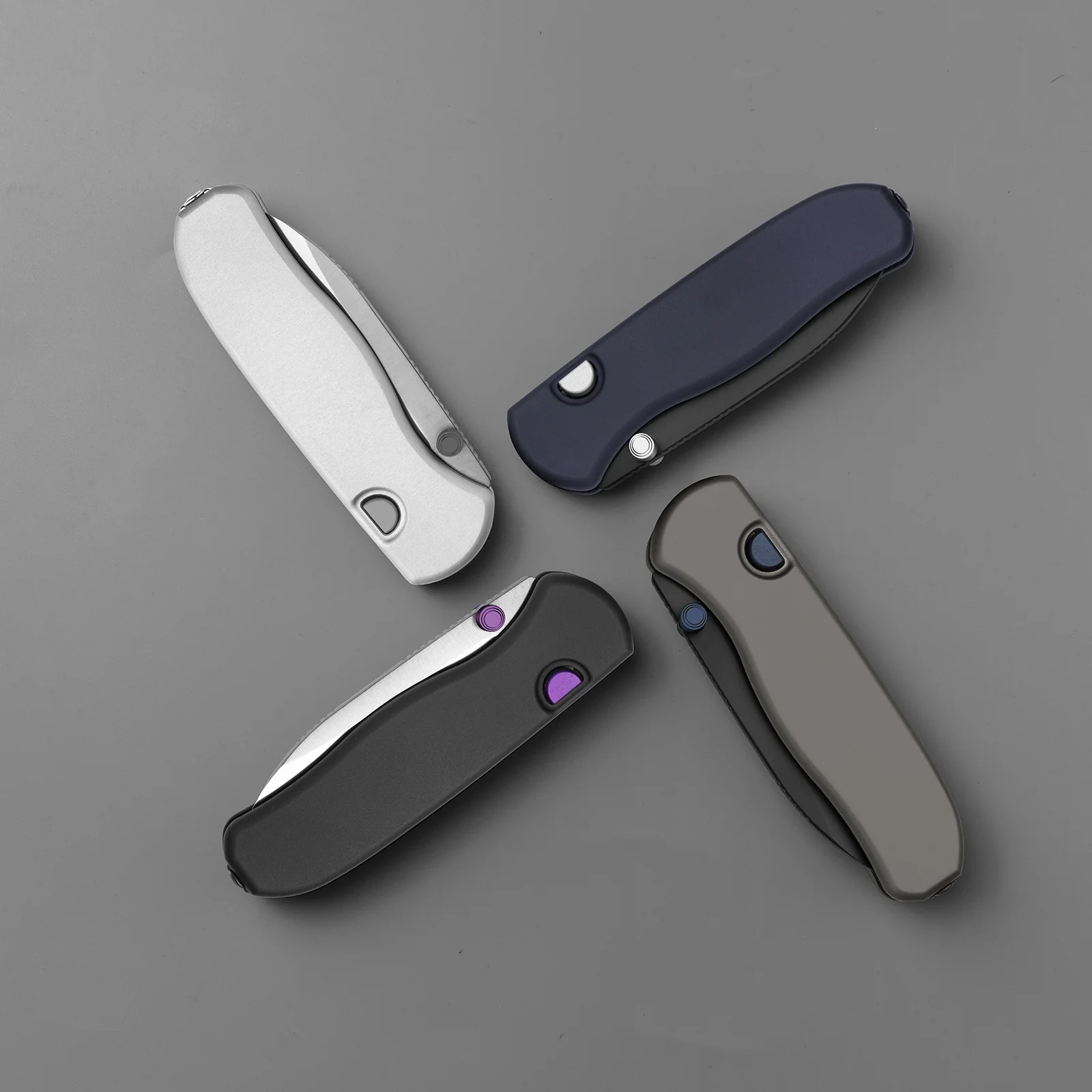 Drop Bear® Zero | Kizer Button Liner Lock™ | M390 + Satin + Hollow Grind | Aluminum | KizerB™ 3619BDA4 - Image 9