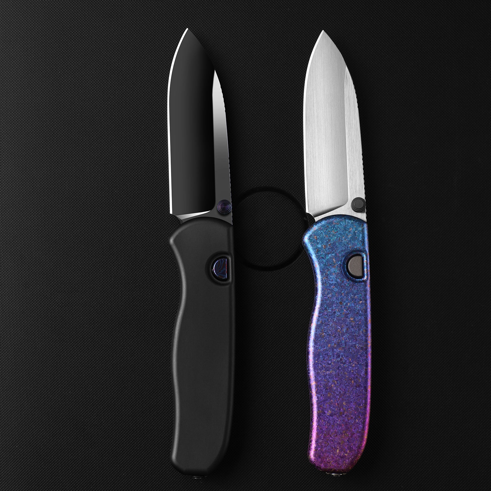 Drop Bear® Zero | Kizer Button Liner Lock™ | Elmax + Hand-Brushed + Hollow Grind | Crystallized Titanium | KizerB™ 3619BDA5 - Image 8