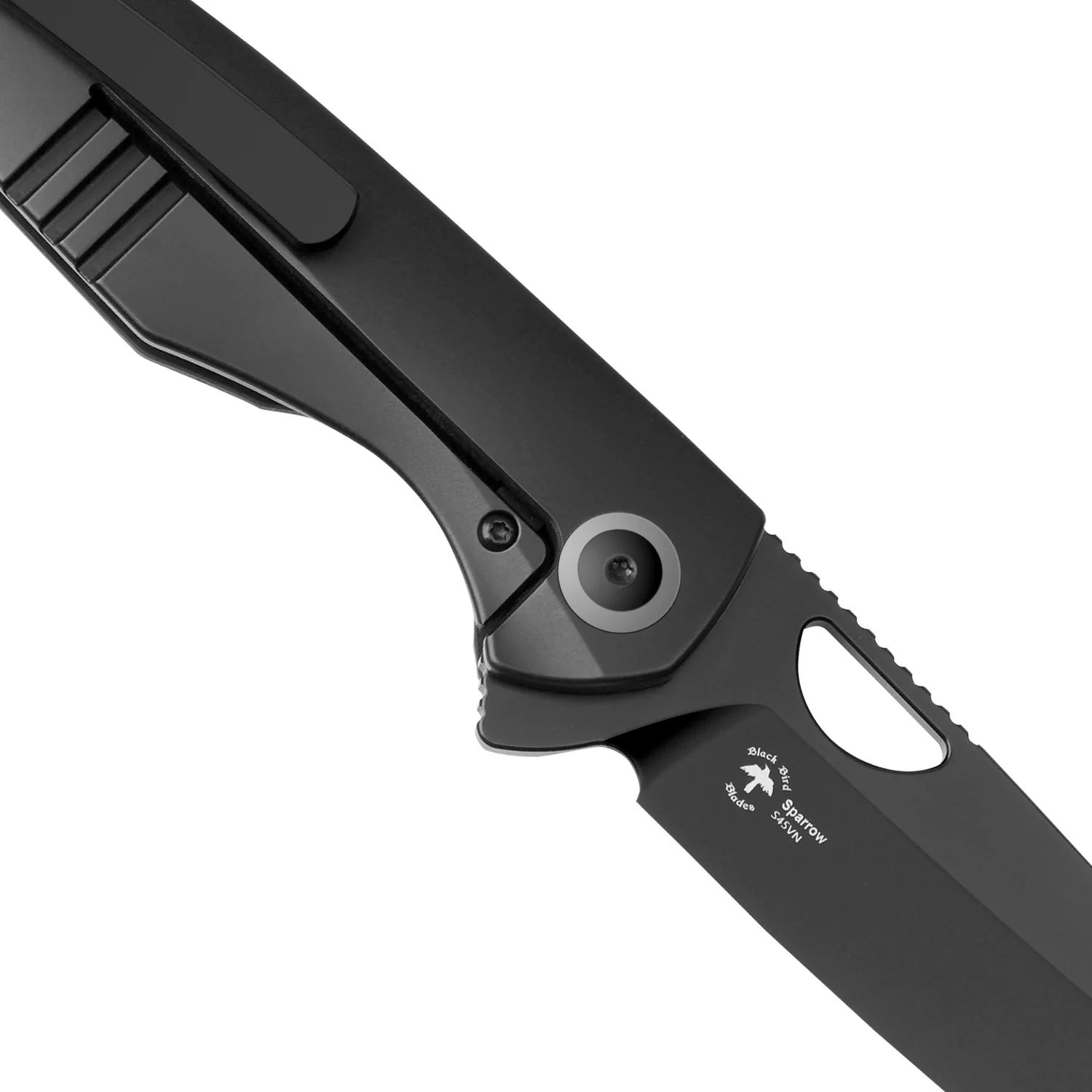 Sparrow | S45VN | Marble Carbon Fiber+Titanium | KizerB™ 3628A2 - Image 5