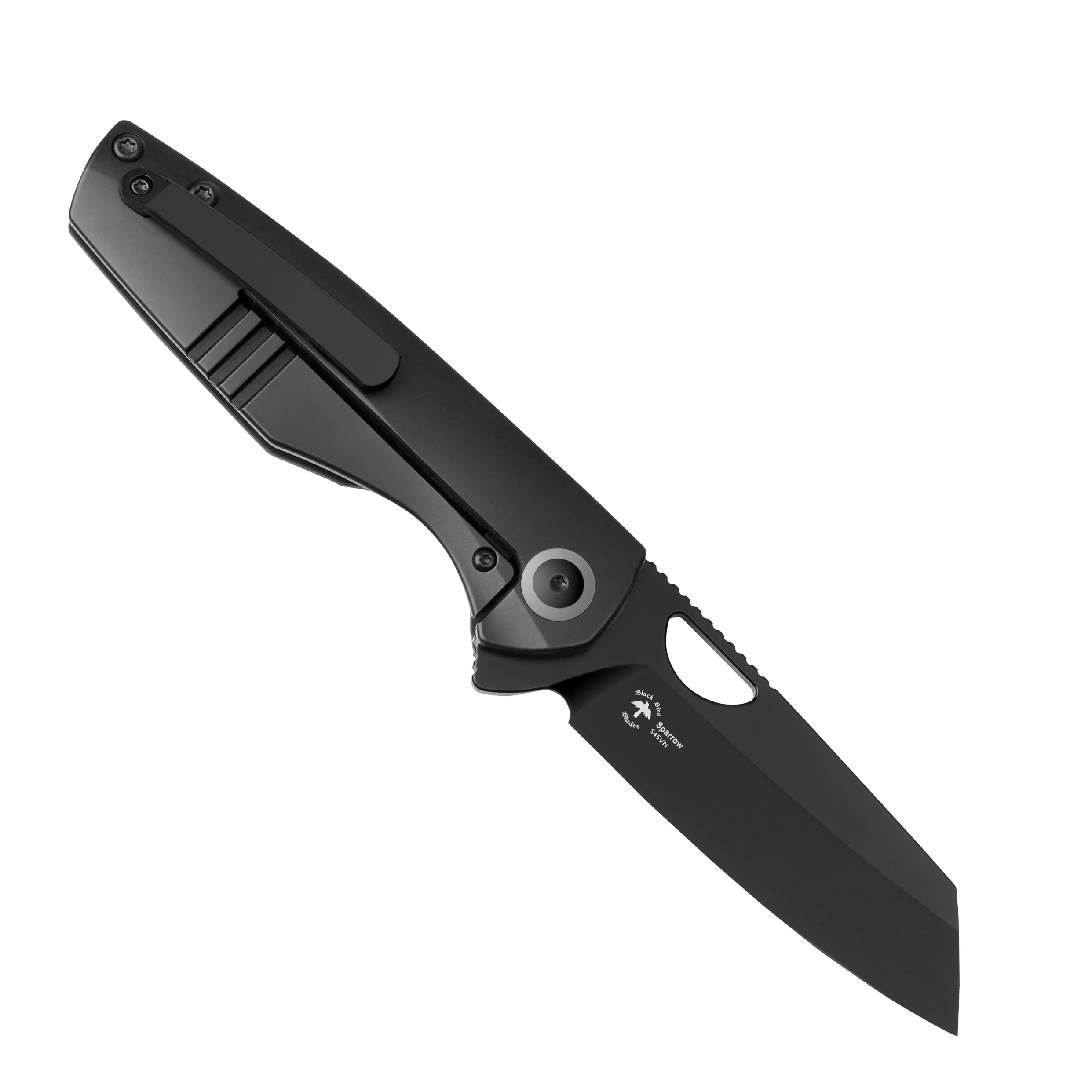 Sparrow | S45VN | Marble Carbon Fiber+Titanium | KizerB™ 3628A2 - Image 6