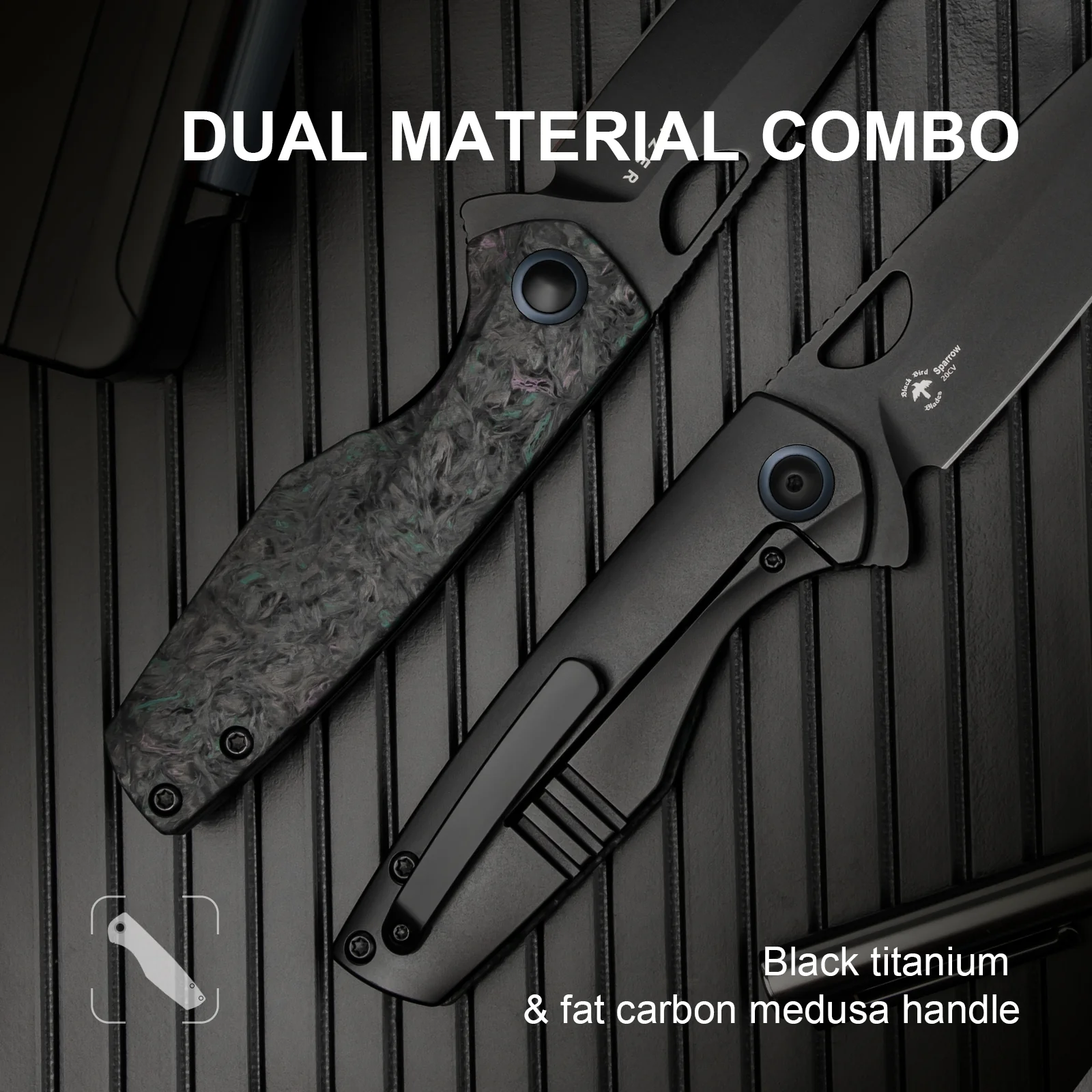 Sparrow | 20CV | Fat Carbon Medusa+Titanium | KizerB™ 3628A3 - Image 12