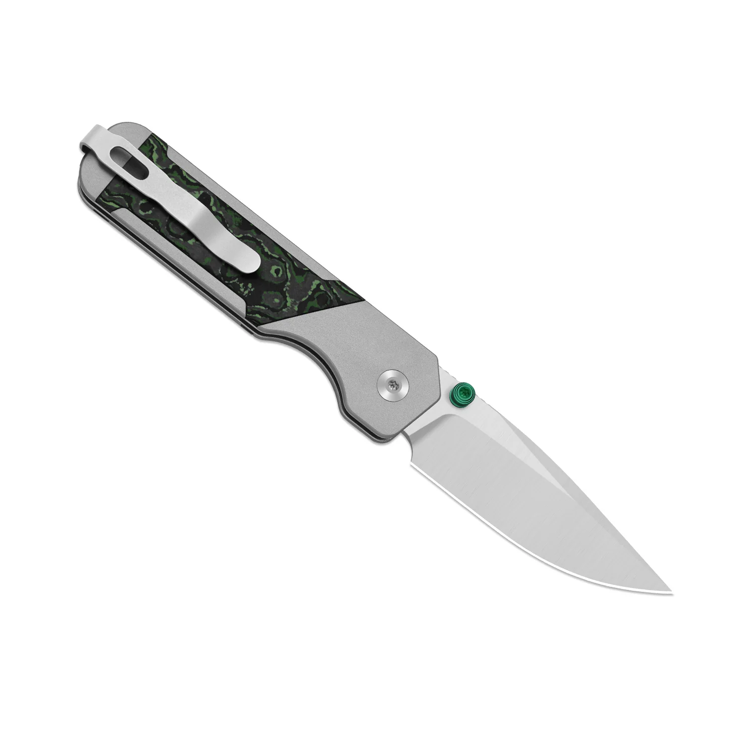 Militaw 315 KwikSwap™ | Kizer Button Liner Lock™ | M390 + Satin | Aluminum & FatCarbon Jungle Wear | KizerB™ 3634.31BDA2 - Image 3