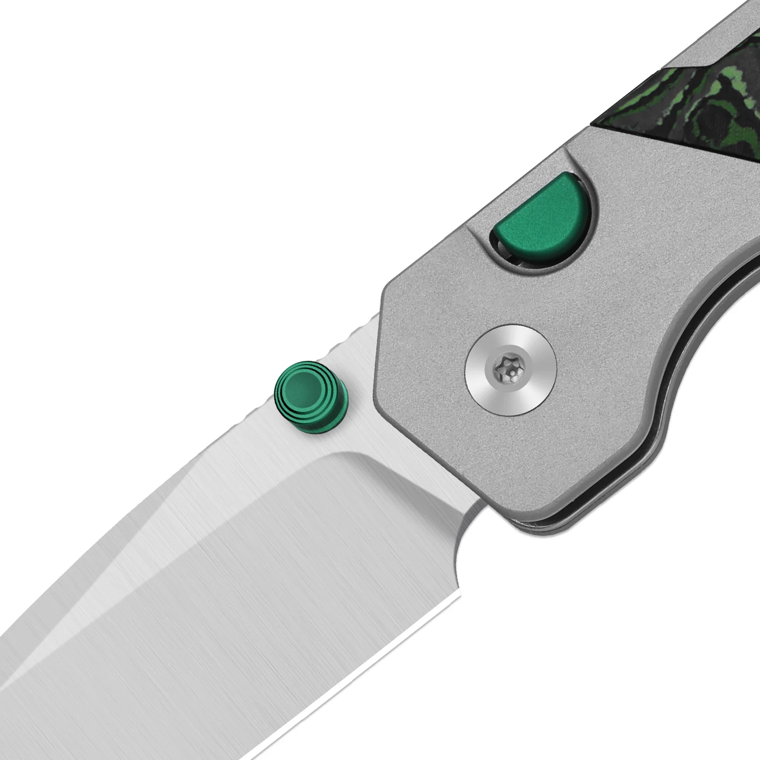Militaw 315 KwikSwap™ | Kizer Button Liner Lock™ | M390 + Satin | Aluminum & FatCarbon Jungle Wear | KizerB™ 3634.31BDA2 - Image 6