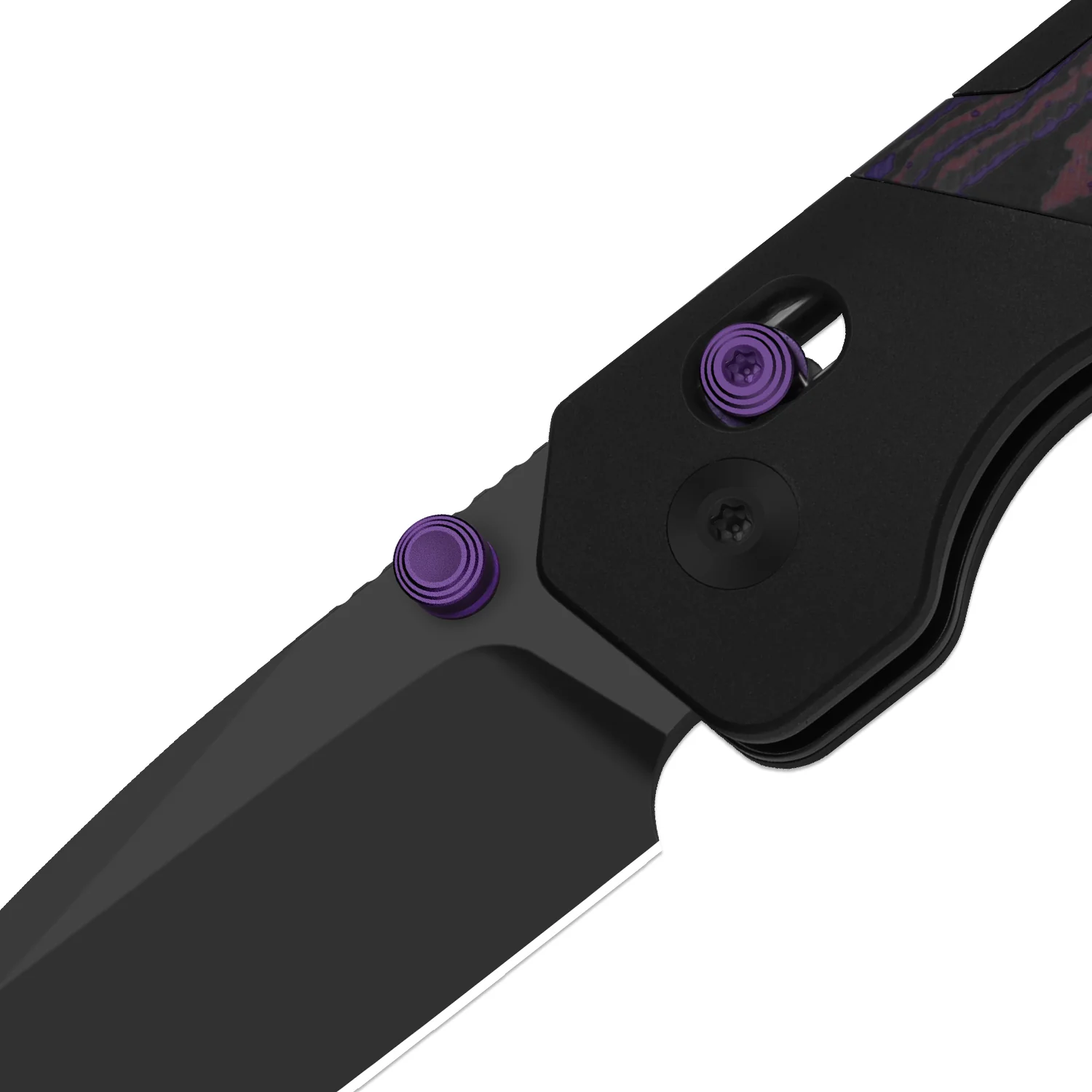 Militaw 315 KwikSwap™ | Kizer Clutch Lock™ | Elmax + Matte DLC Ultra | Aluminum & FatCarbon Purple Haze | KizerB™ 3634.31CDA1 - Image 6