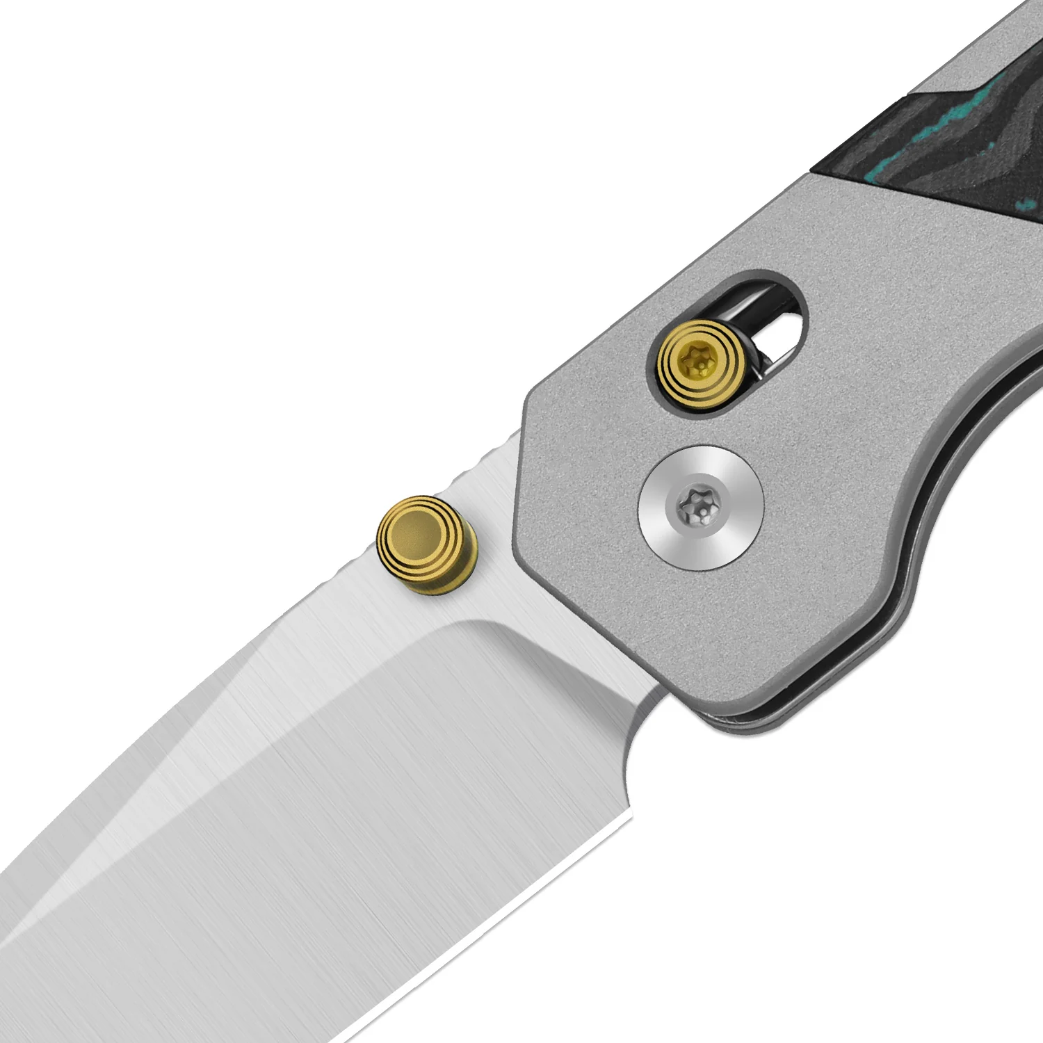 Militaw 315 KwikSwap™ | Kizer Clutch Lock™ | Elmax + Satin | Aluminum & Shipwreck CamoCarbon | KizerB™ 3634.31CDA2 - Image 6