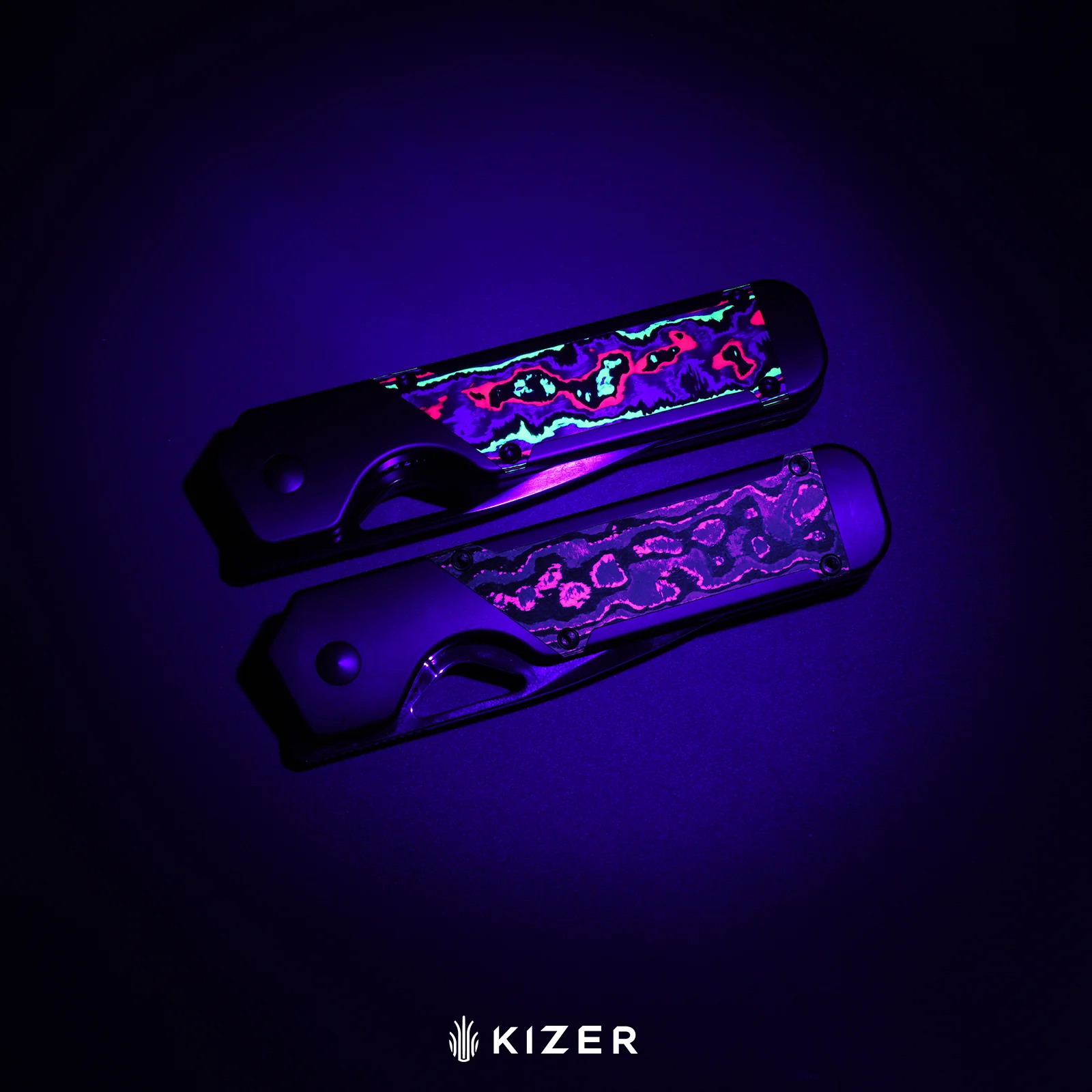 Militaw® | S45VN | Polished DLC Ultra | Titanium+KizerNova™ Joker Carbon Fiber| KizerB™ 3634A9 - Image 9
