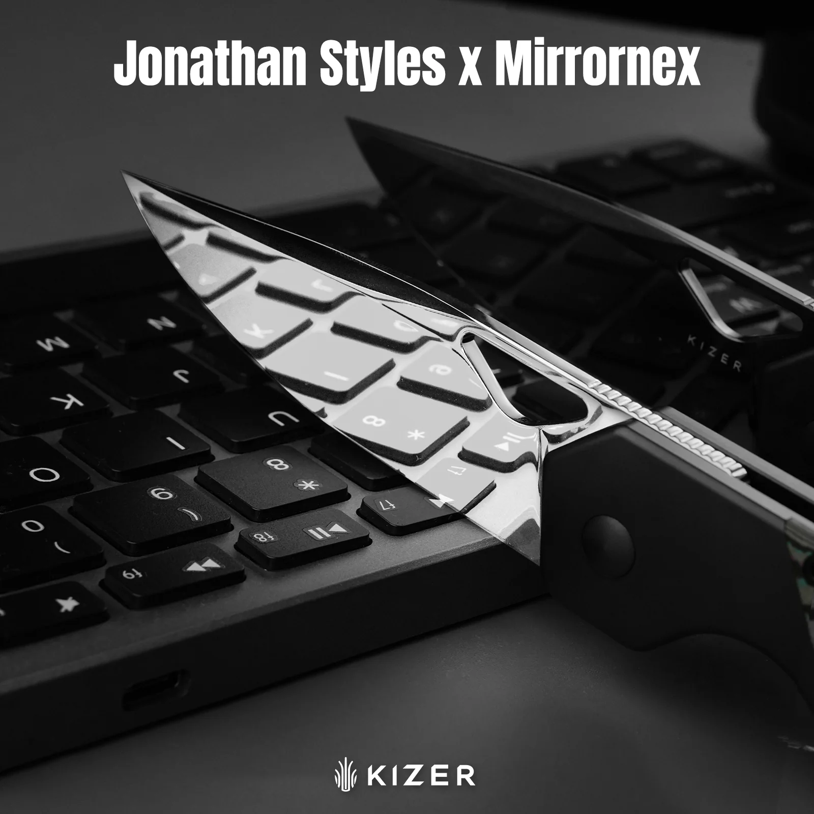Militaw® | S45VN | Hand-Polished Mirror | Titanium+CamoCarbon Jazzy | KizerB™ 3634A10 - Image 8