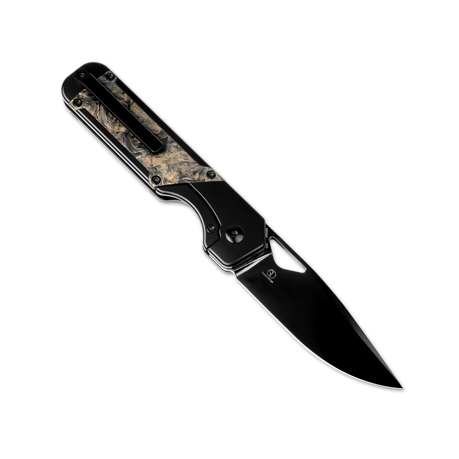 Militaw® | S45VN | Polished DLC | Titanium & Fatcarbon | KizerB™ 3634A3 - Image 3