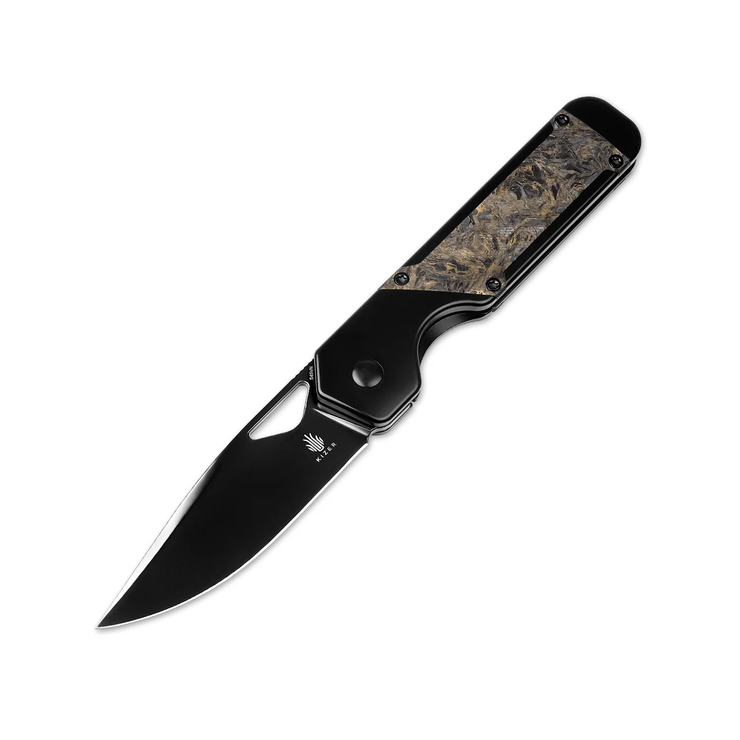 Militaw® | S45VN | Polished DLC | Titanium & Fatcarbon | KizerB™ 3634A3 - Image 4