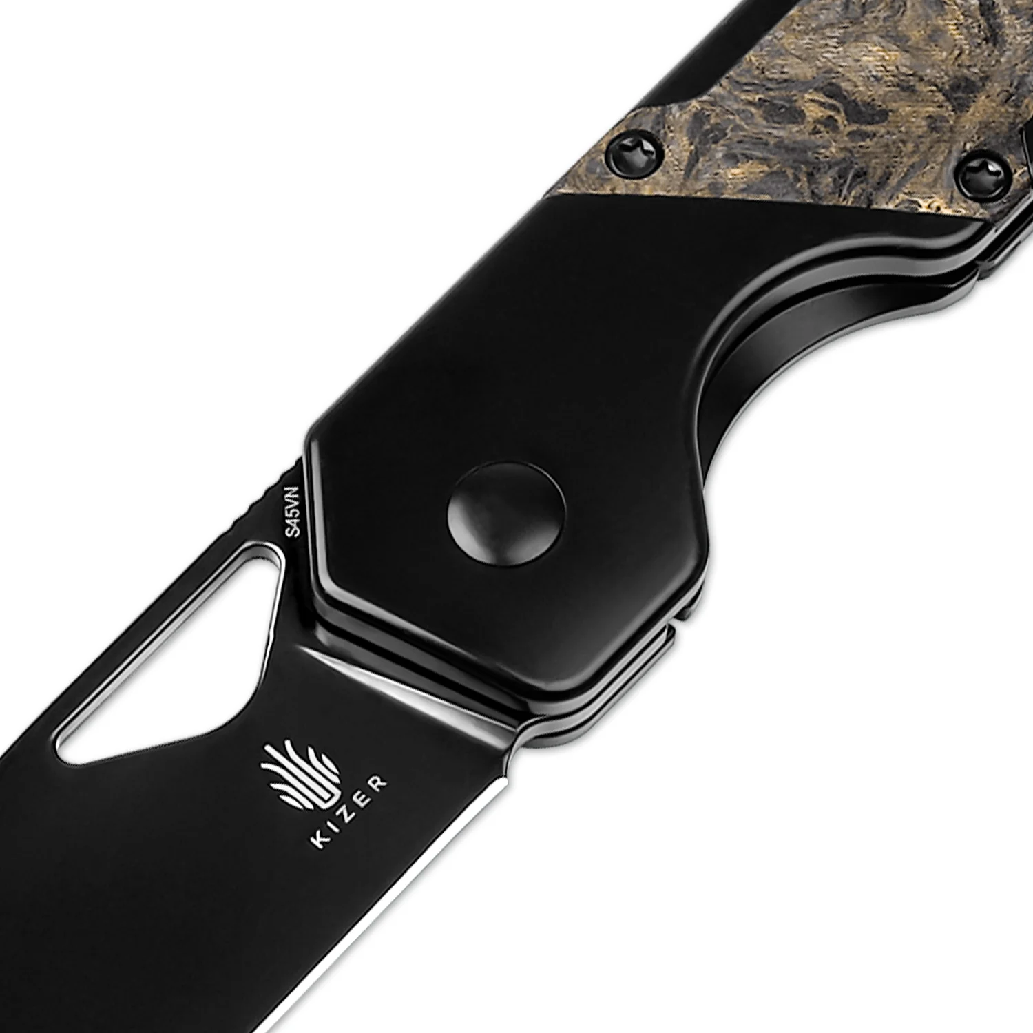 Militaw® | S45VN | Polished DLC | Titanium & Fatcarbon | KizerB™ 3634A3 - Image 7