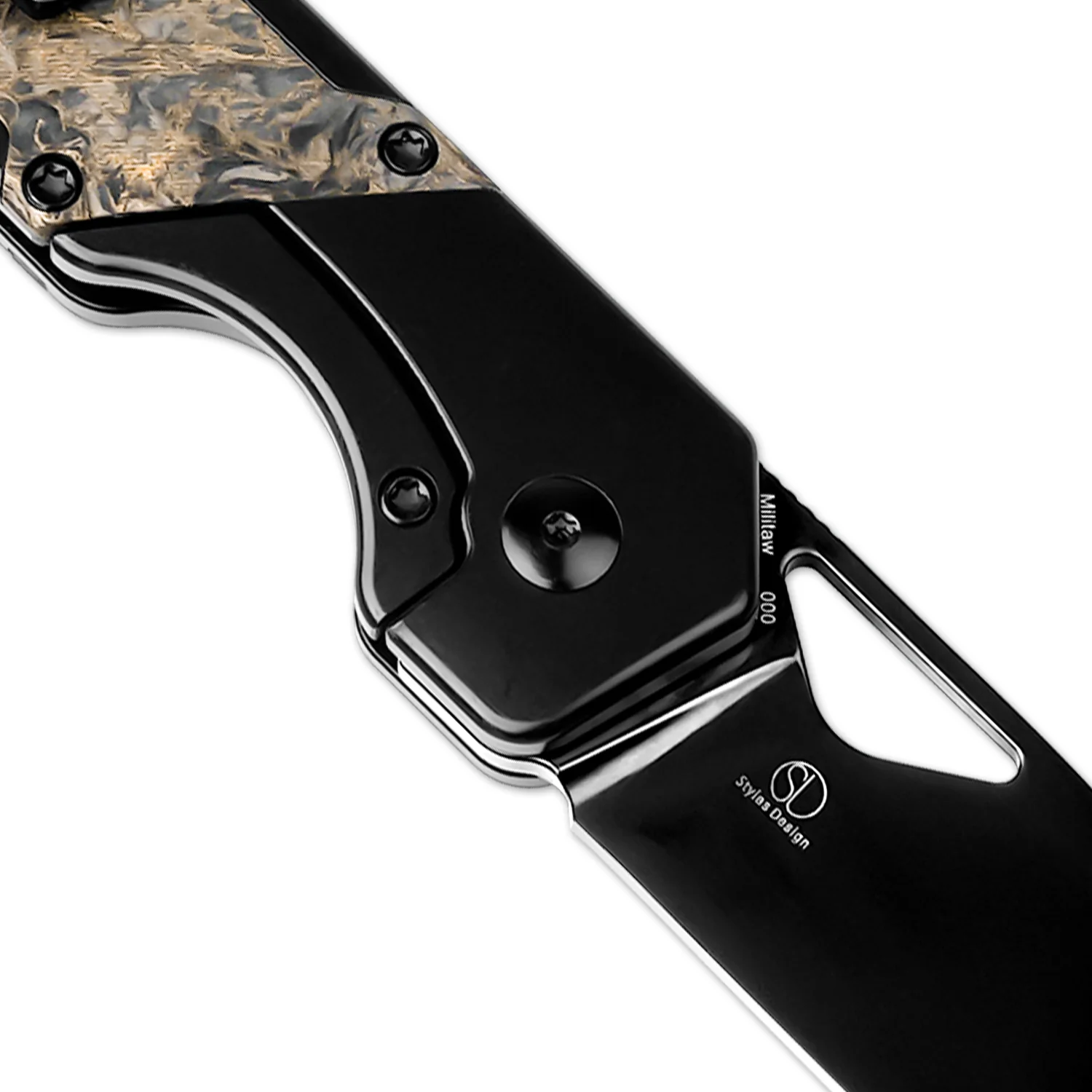 Militaw® | S45VN | Polished DLC | Titanium & Fatcarbon | KizerB™ 3634A3 - Image 8
