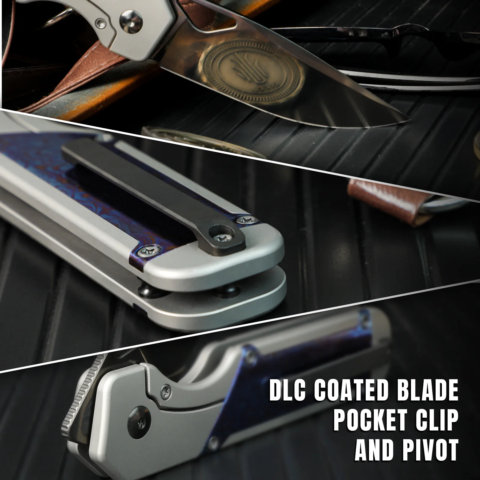 Militaw® | DLC M390 | Titanium & Timascus| Exclusive | Limited Edition | KizerB™ 3634A6 - Image 12