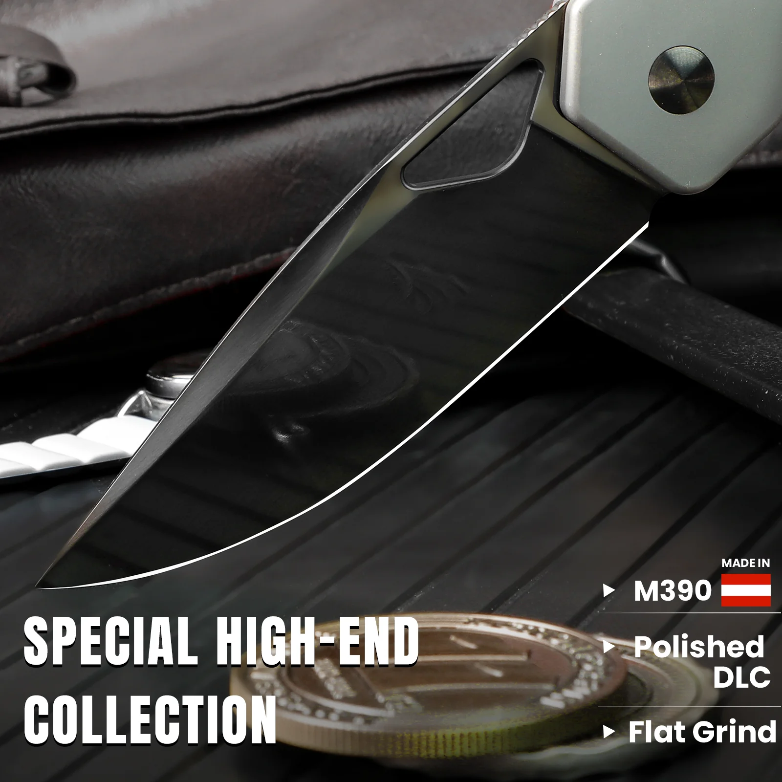 Militaw® | DLC M390 | Titanium & Timascus| Exclusive | Limited Edition | KizerB™ 3634A6 - Image 9