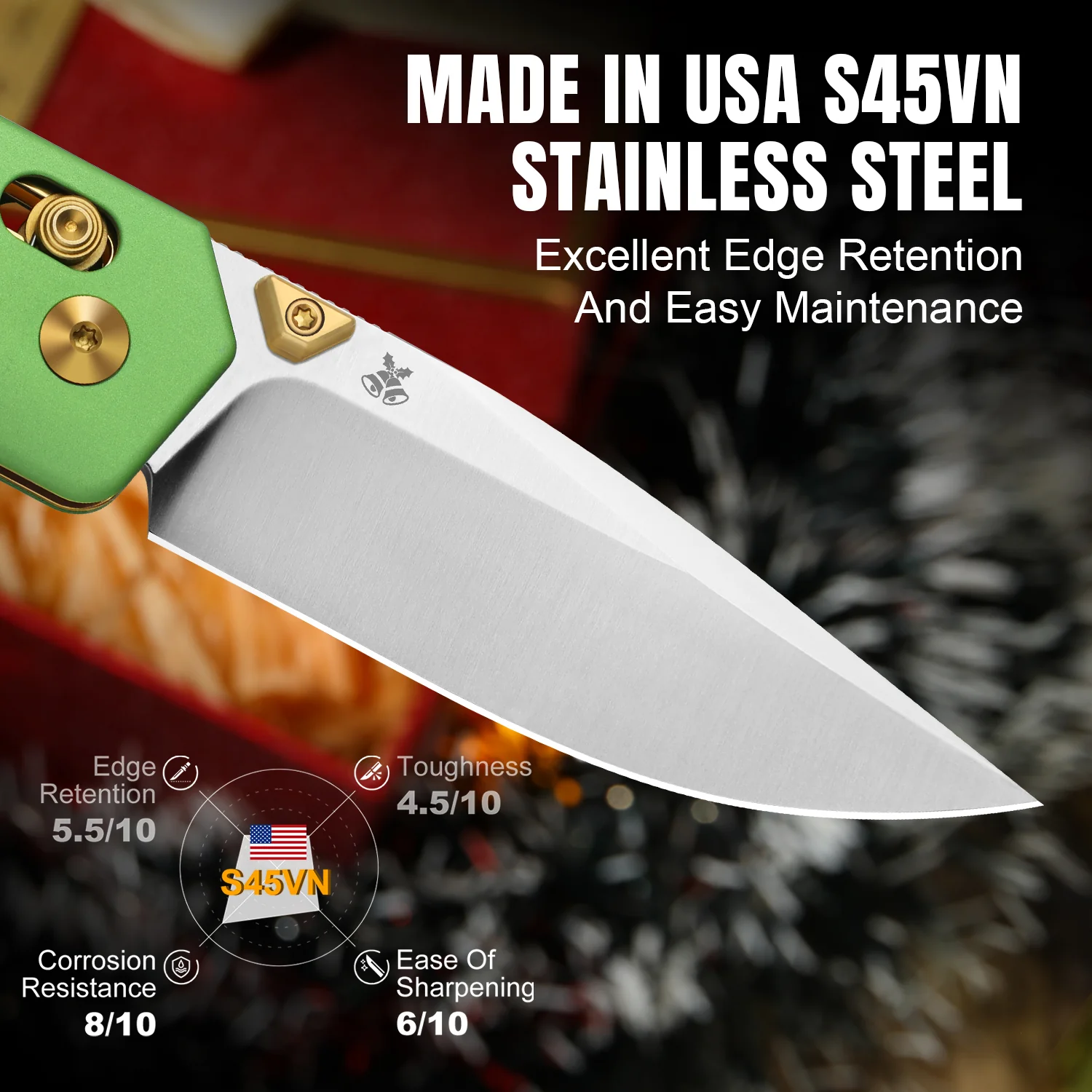 Christmas | Militaw® | S45VN | Aluminum & G10 | KizerB™ 3634MC1 | Limited - Image 8