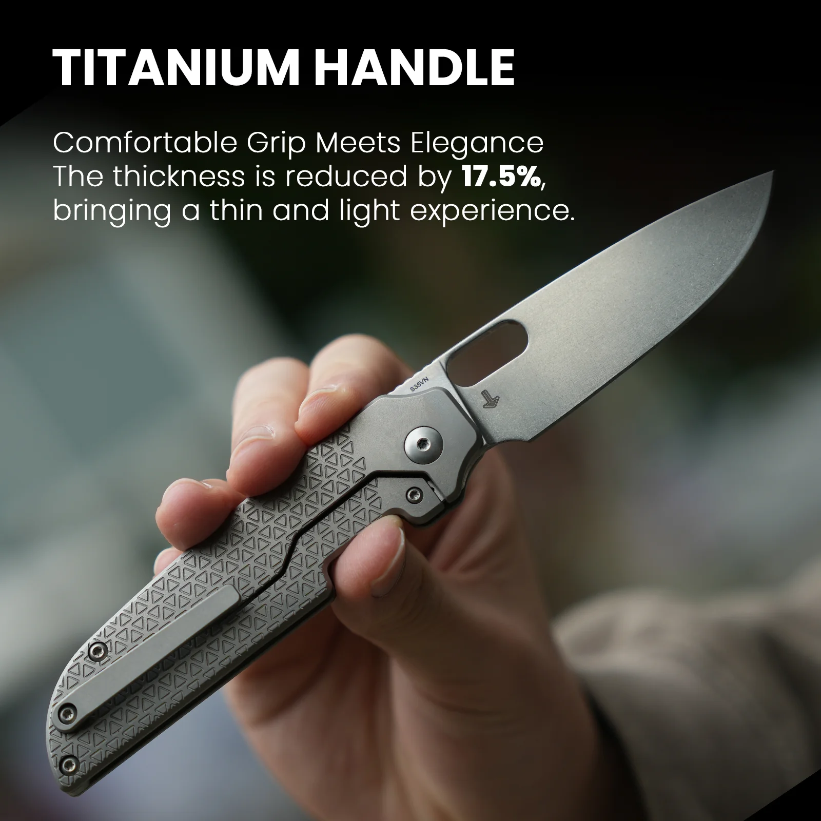 Varatas | S35VN | Titanium | KizerB™ 3637A1 - Image 12