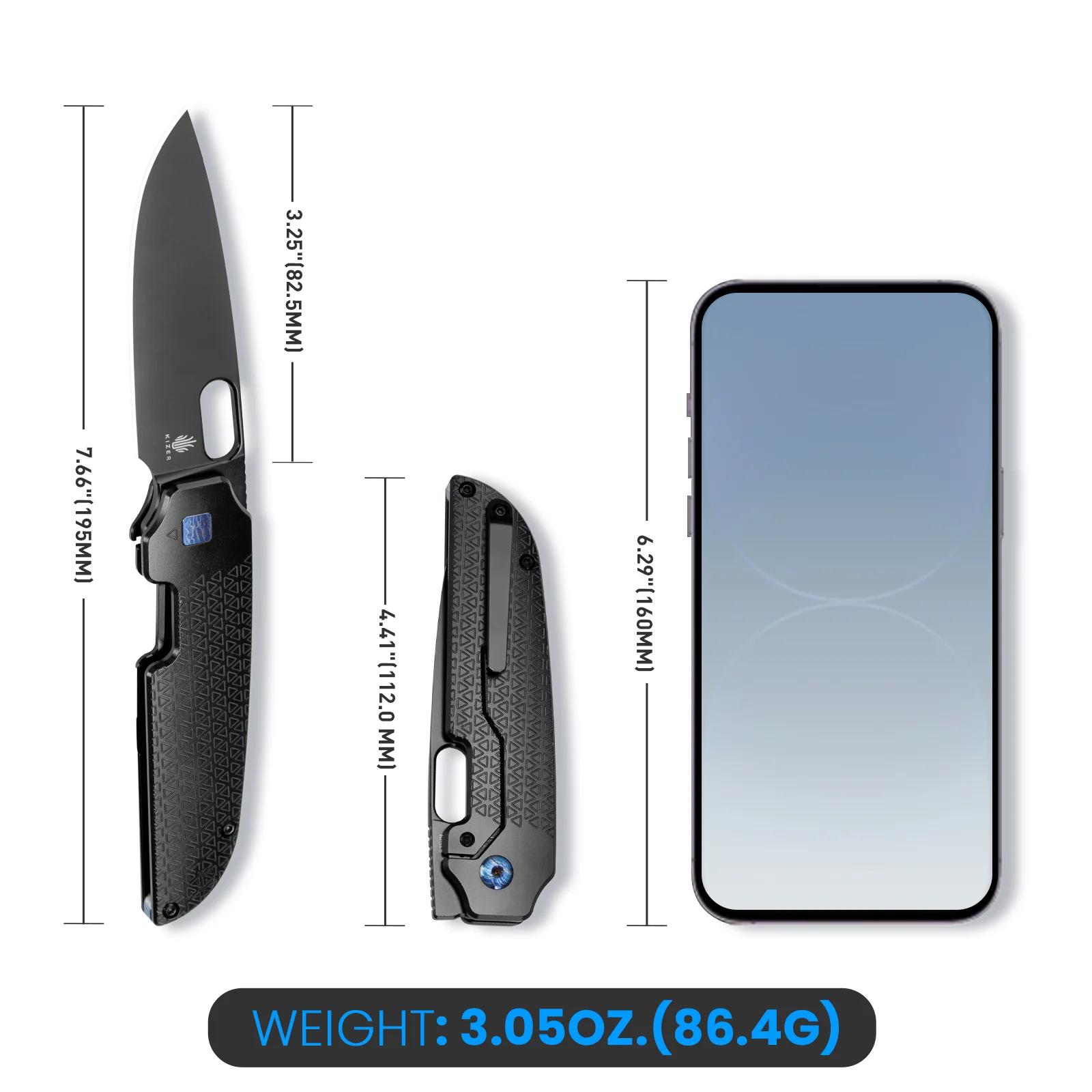Varatas | S35VN | Titanium | KizerB™ 3637A2 - Image 15