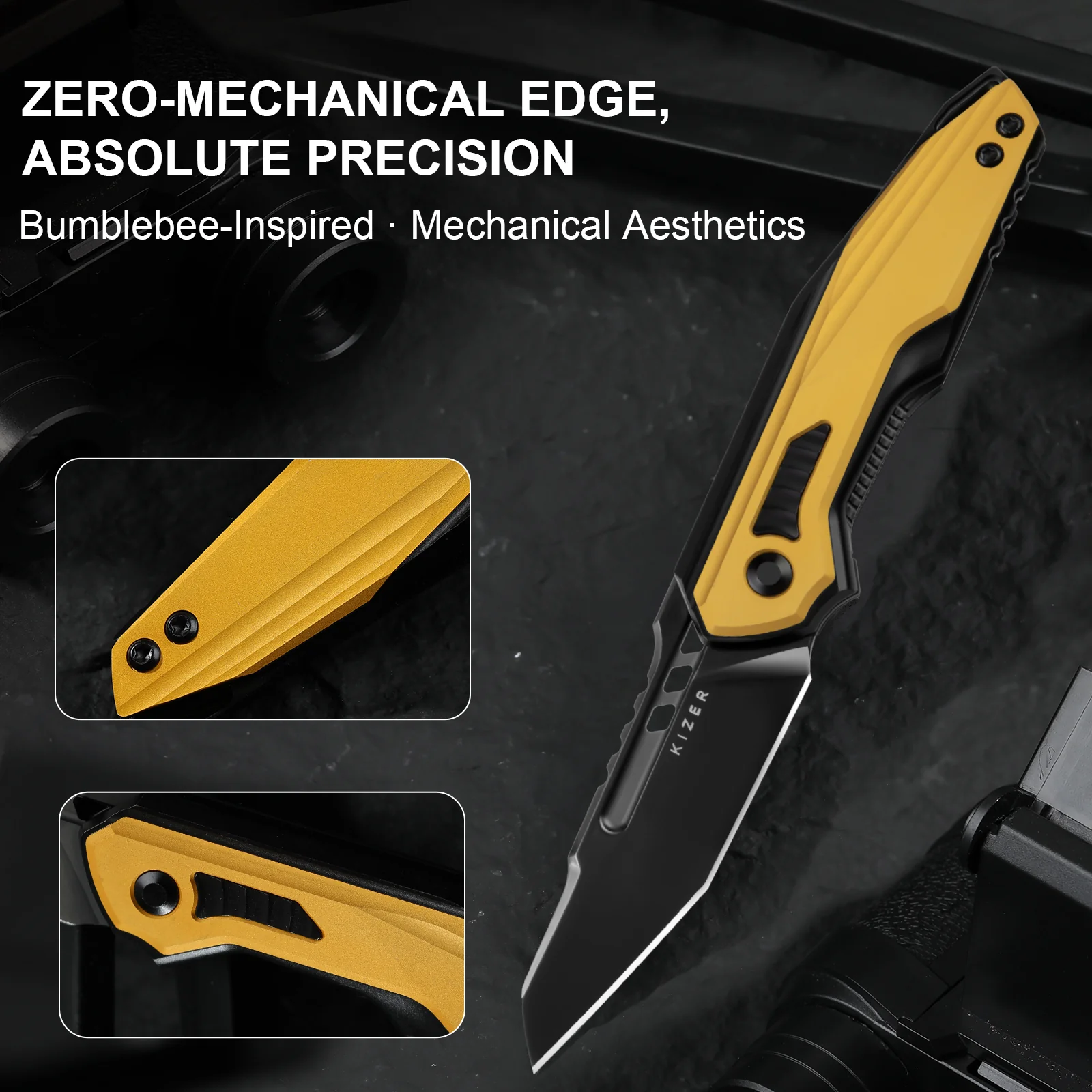 Zero | S35VN | Titanium & Aluminum | KizerB™ 3664A1 - Image 16