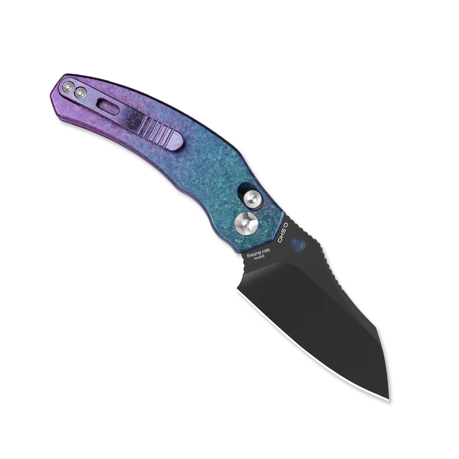 Mini Bulldog | S45VN | Titanium & Crystallized Titanium | KizerB™ 3672SA1 - Image 4