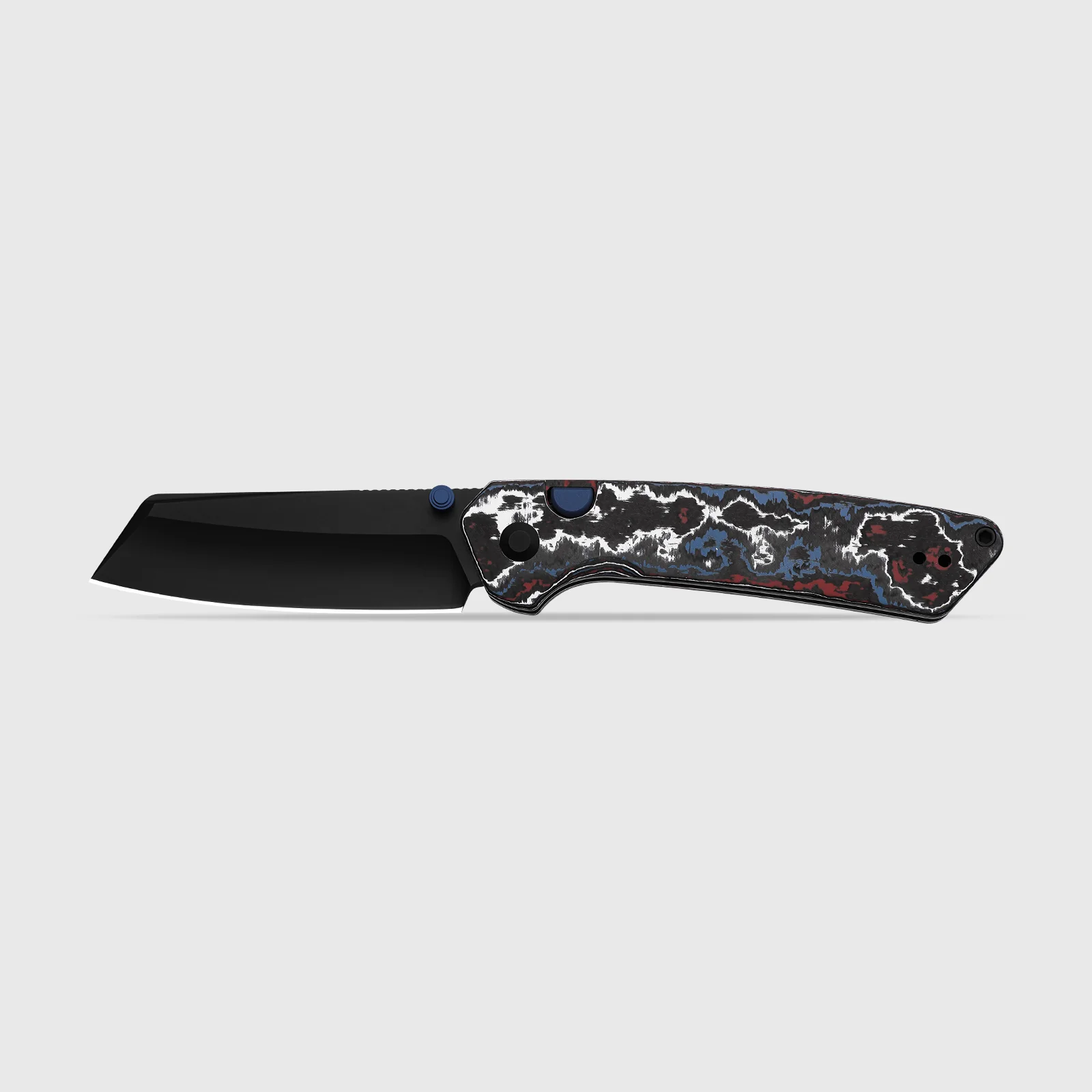 Madrac | Kizer Button Liner Lock™ | Fatcarbon Nebula | S45VN + Hollow Grind | KizerB™ 3693A1