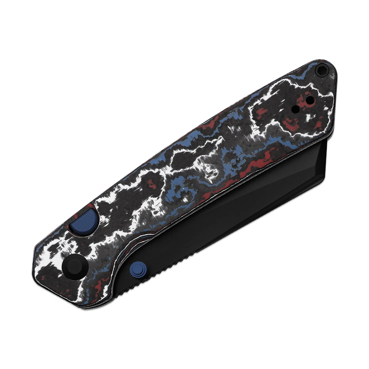Madrac | Kizer Button Liner Lock™ | Fatcarbon Nebula | S45VN + Hollow Grind | KizerB™ 3693A1 - Image 5