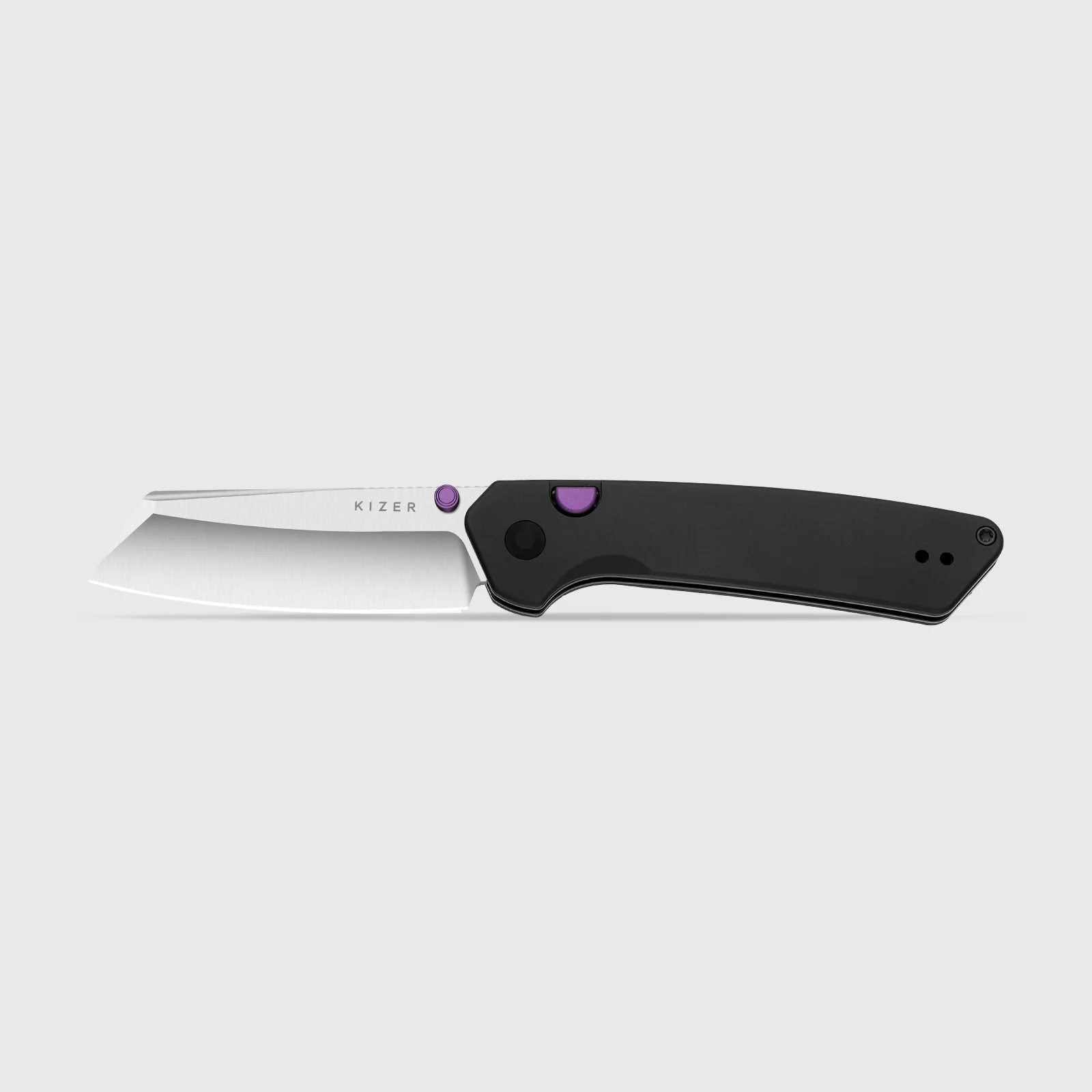 Madrac | Kizer Button Liner Lock™ | Aluminum | S45VN + Hollow Grind | KizerB™ 3693A2