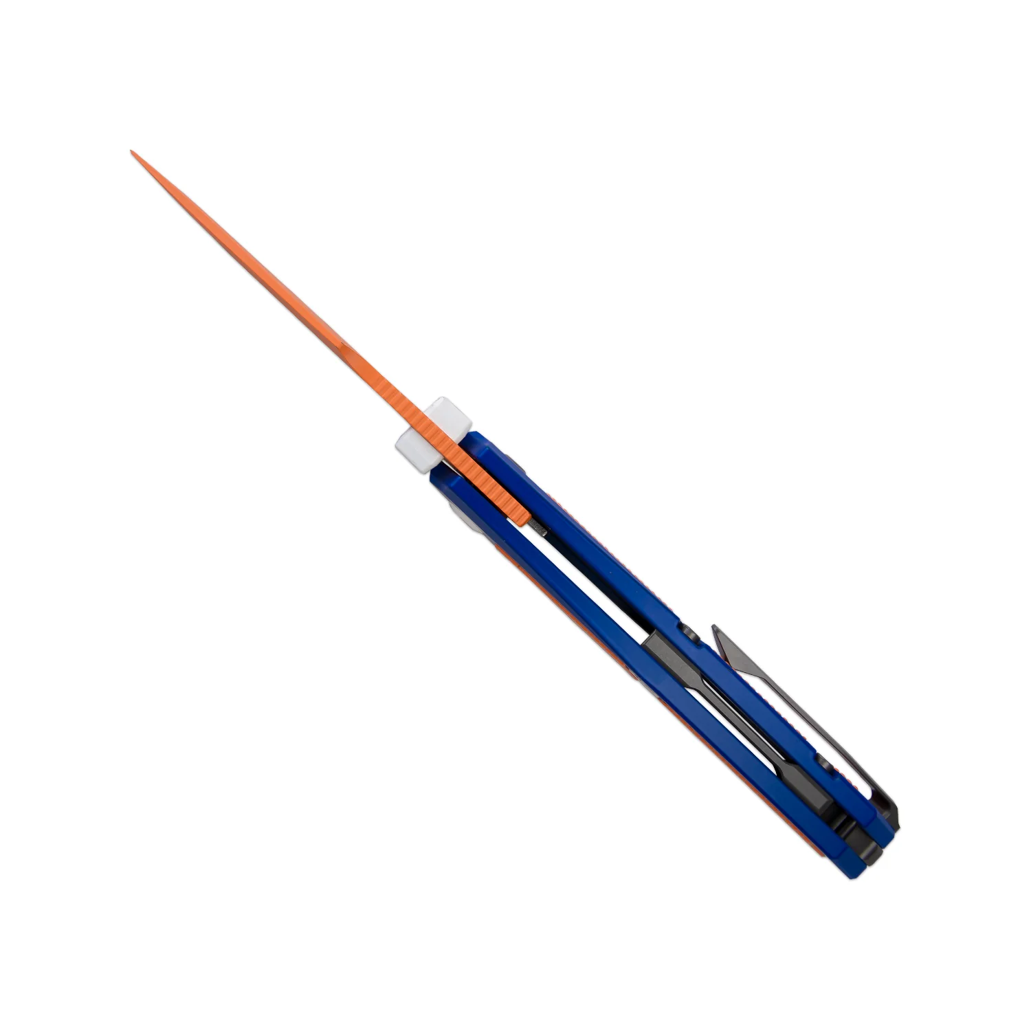 Feweed | S35VN | Blue & Orange Handle | KizerB™ 3694A8 - Image 10