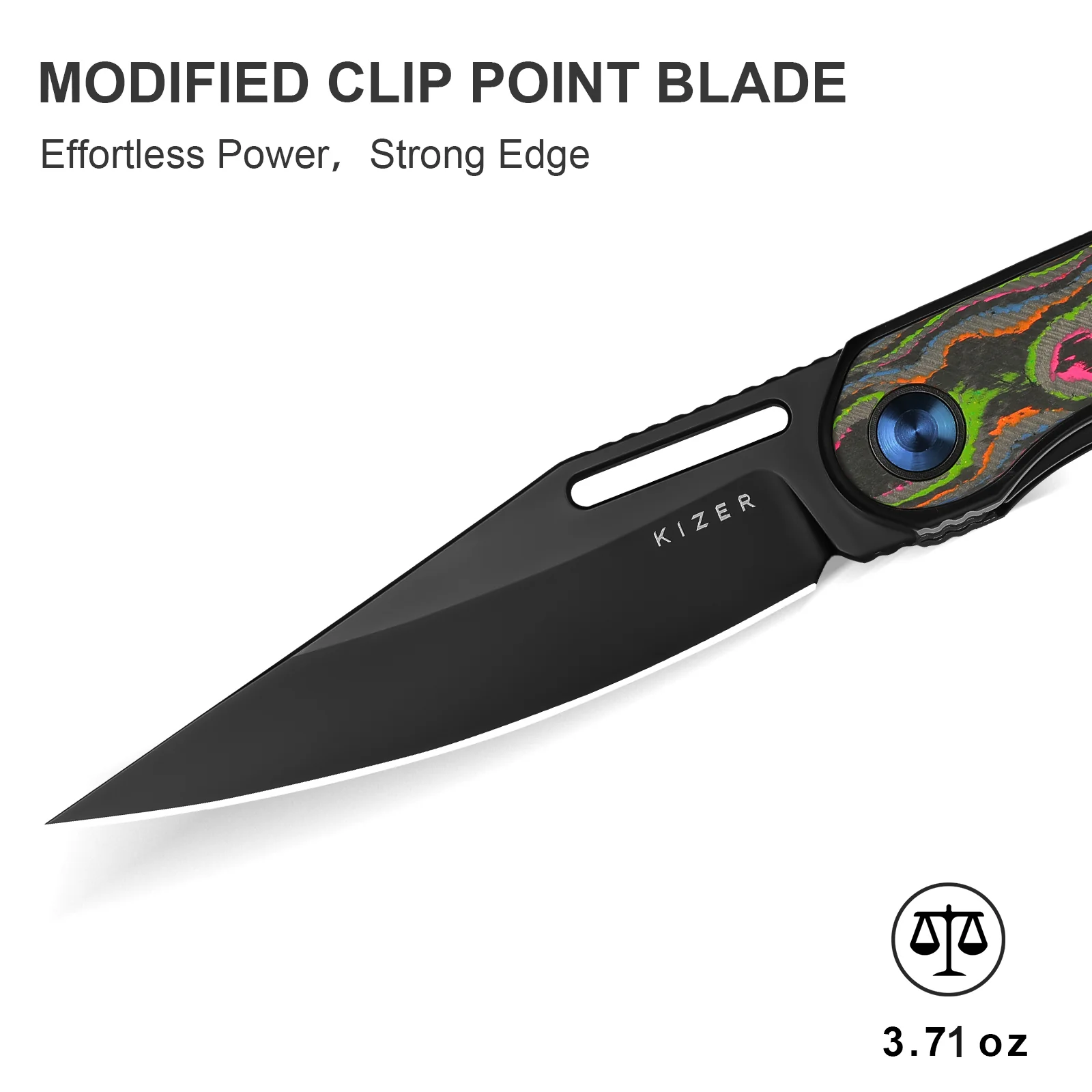 Raze | S45VN | Titanium & Camo Carbon | KizerB™ 3720A1 - Image 13