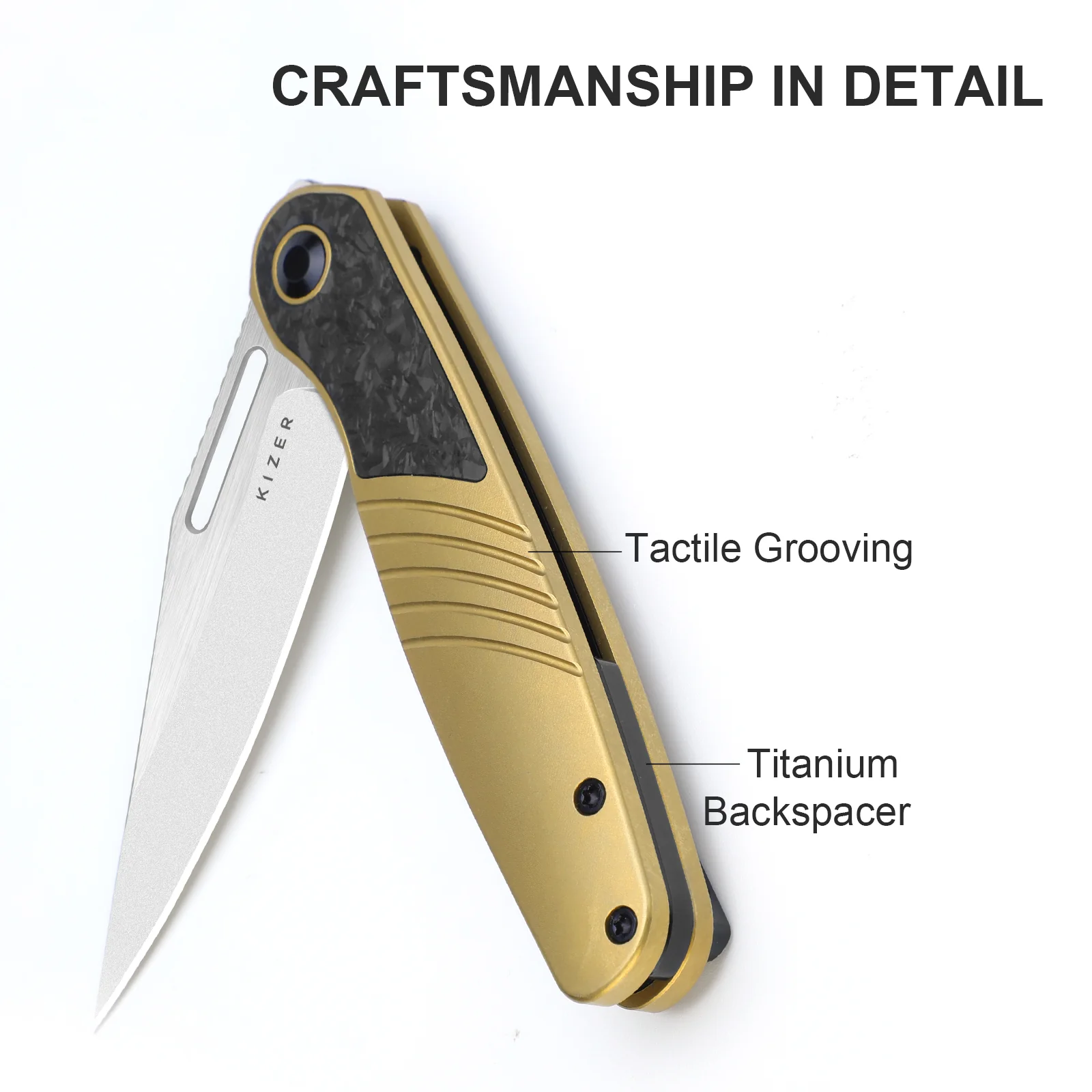 Raze | S45VN | Titanium & Carbon Fiber | KizerB™ 3720A3 - Image 12