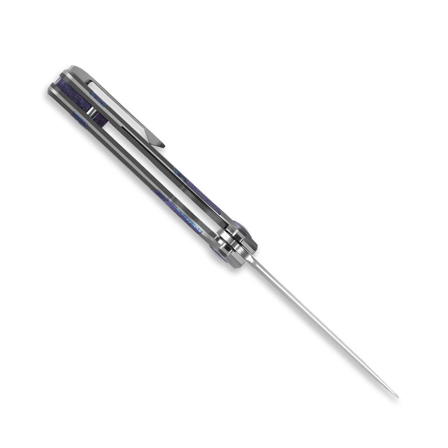 Ara | S45VN | Titanium & Purple Snowflake Titanium | KizerB™ 3729A3 - Image 10