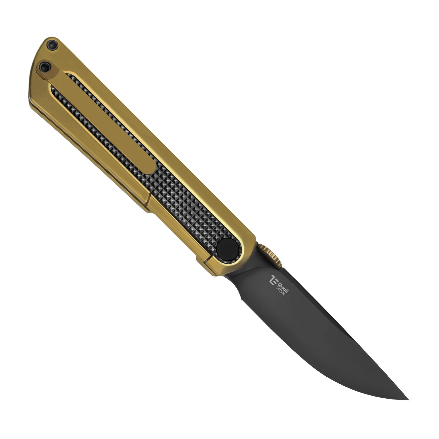Quoll | S45VN | Titanium & Zirconium | Brushed | Matte DLC.Ultra | KizerB™ 3733A4 - Image 4