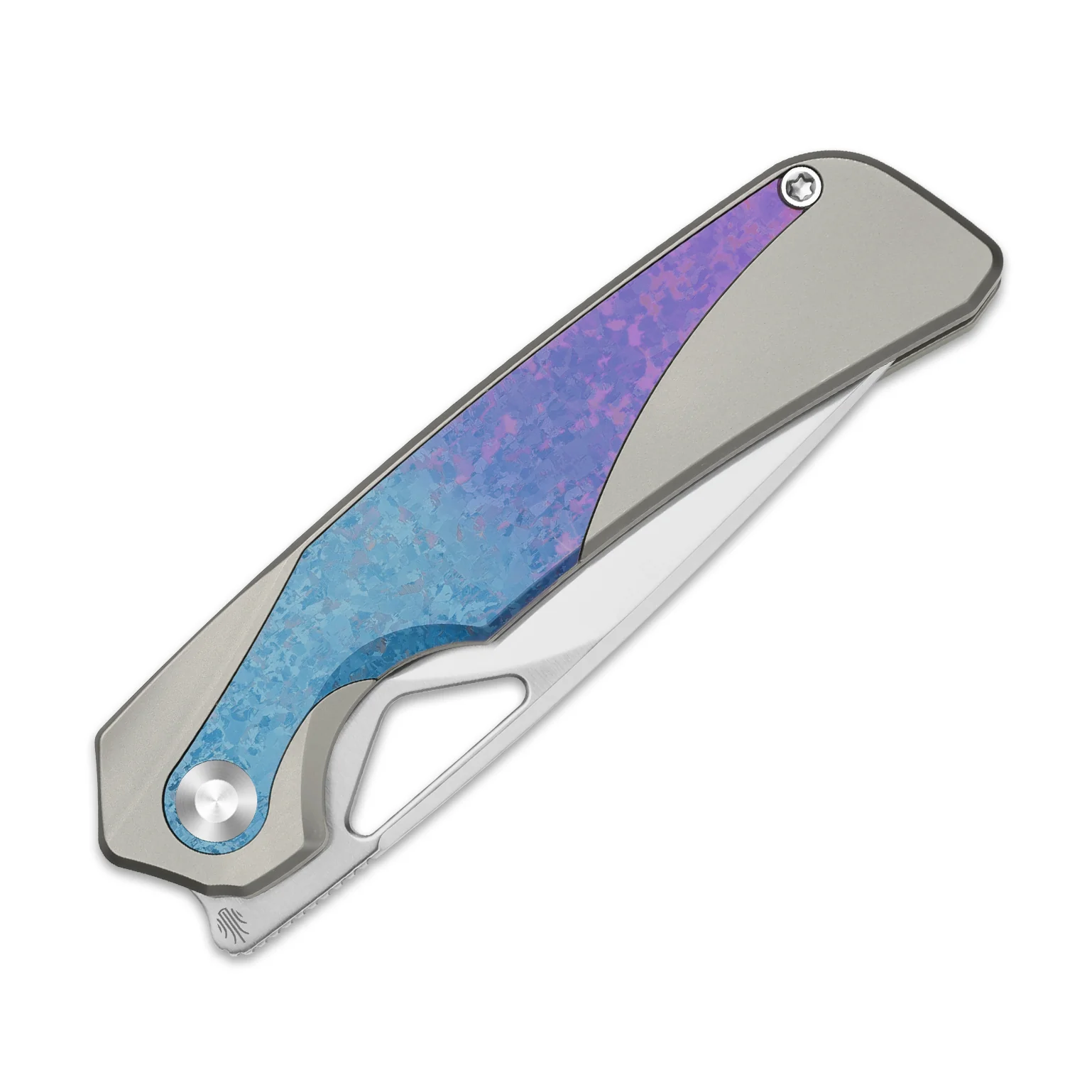 Topsail | S45VN | Titanium & Crystallized Titanium | Front Flipper | KizerB™ 3735A1 - Image 5