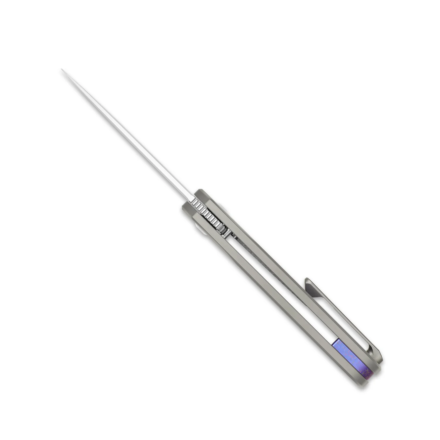 Topsail | S45VN | Titanium & Crystallized Titanium | Front Flipper | KizerB™ 3735A1 - Image 9