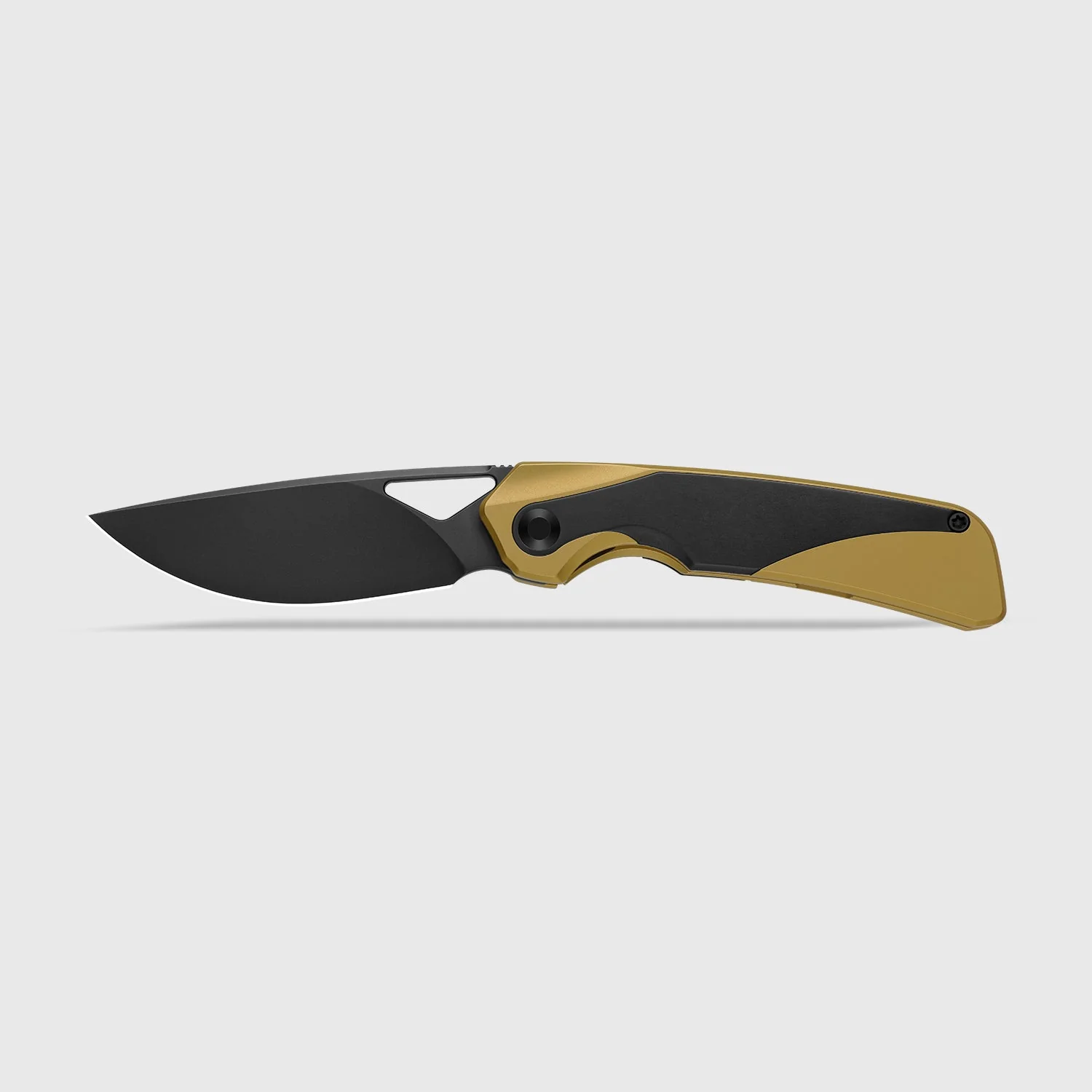 Topsail | M390 | Titanium + Stark Black Zirconium | Matte DLC Ultra | Front Flipper | KizerB™ 3735A3