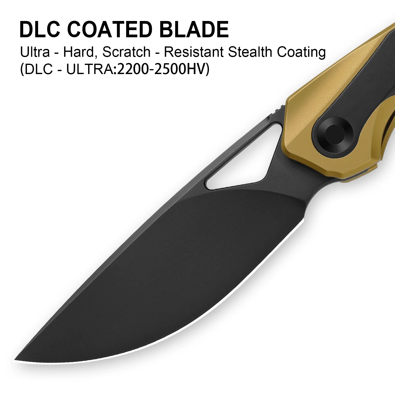 Topsail | M390 | Titanium + Stark Black Zirconium | Matte DLC Ultra | Front Flipper | KizerB™ 3735A3 - Image 11